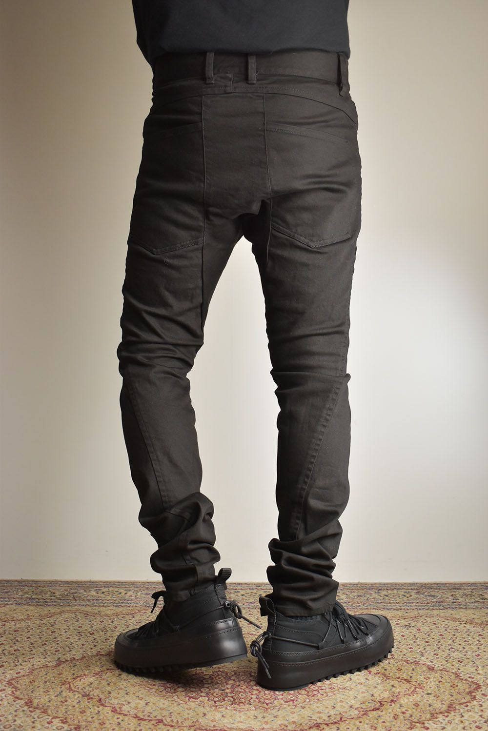 Stretch Denim Straight Slim Pants"Black" / ストレッチデニムストレートスリムパンツ"ブラック"