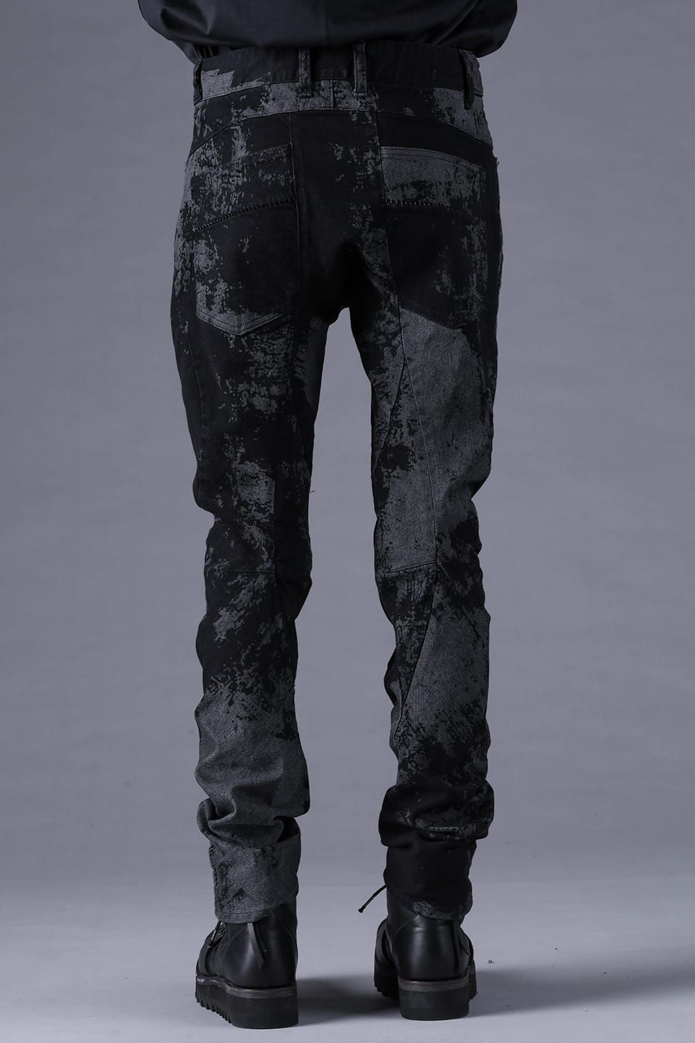 《2027SS先行予約分》Brushed-Coated Twist Curve Pants"Black" / ブラッシュコーティングツイストカーブパンツ"ブラック"