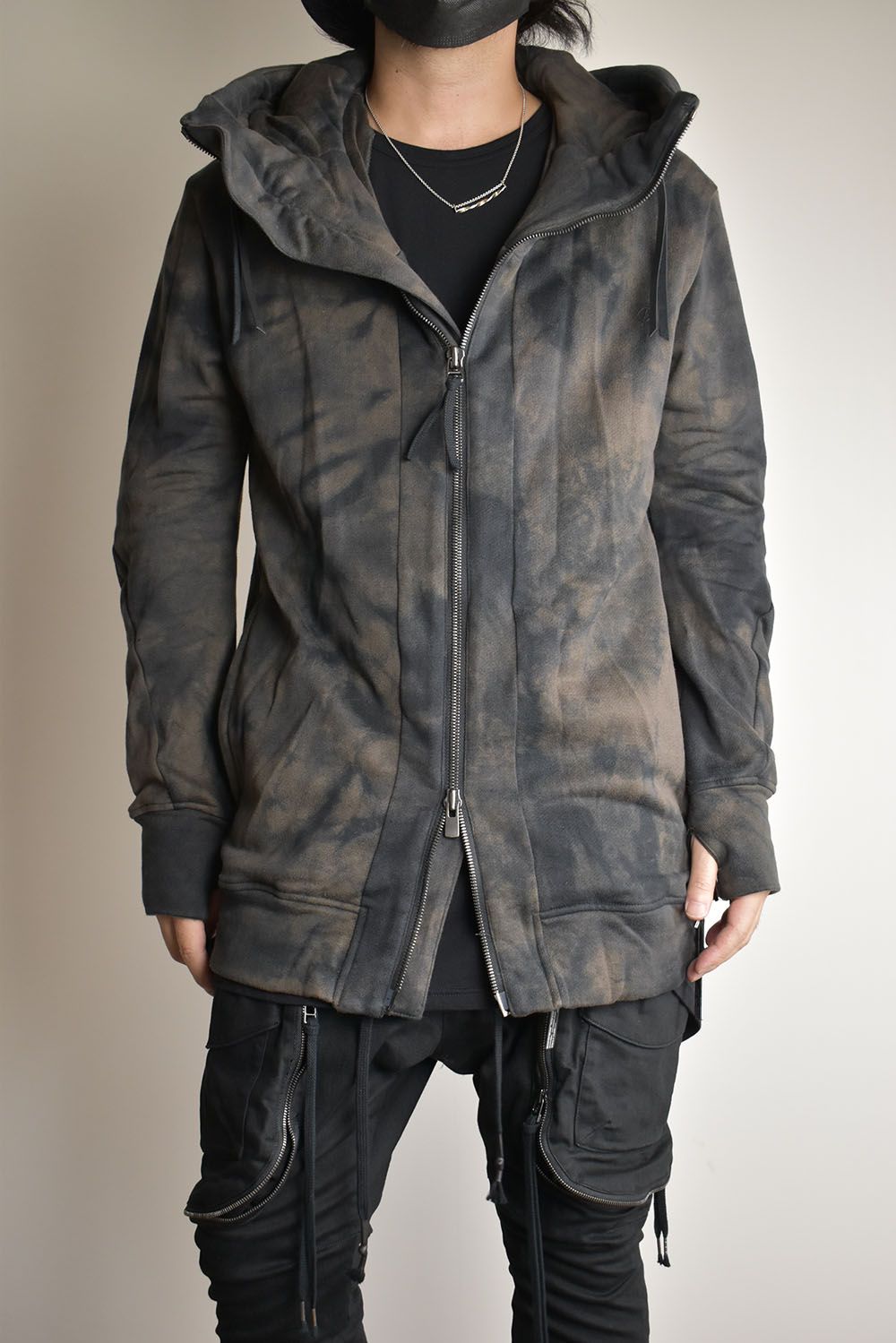 Non Ply Yarn Lined Hooded Jacket"Dust" /  無撚糸裏毛フーデッドジャケット"ダスト"