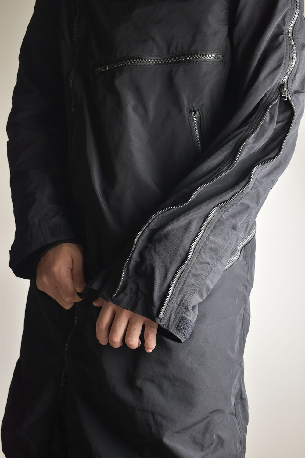 Multi Zip Military Parka Coat"Black" / マルチジップミリタリーパーカーコート"ブラック"