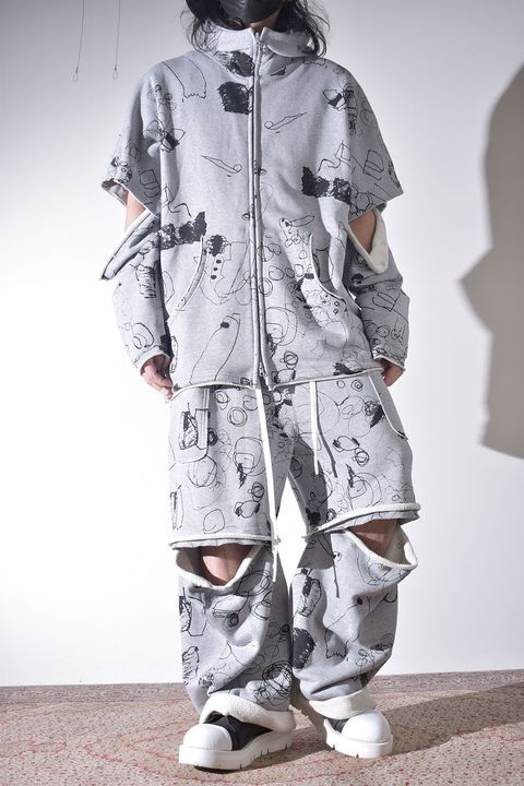 春夏のラフなスウェット