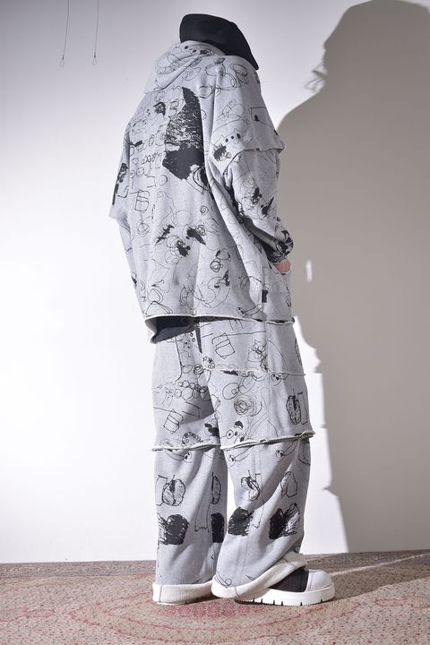 春夏のラフなスウェット