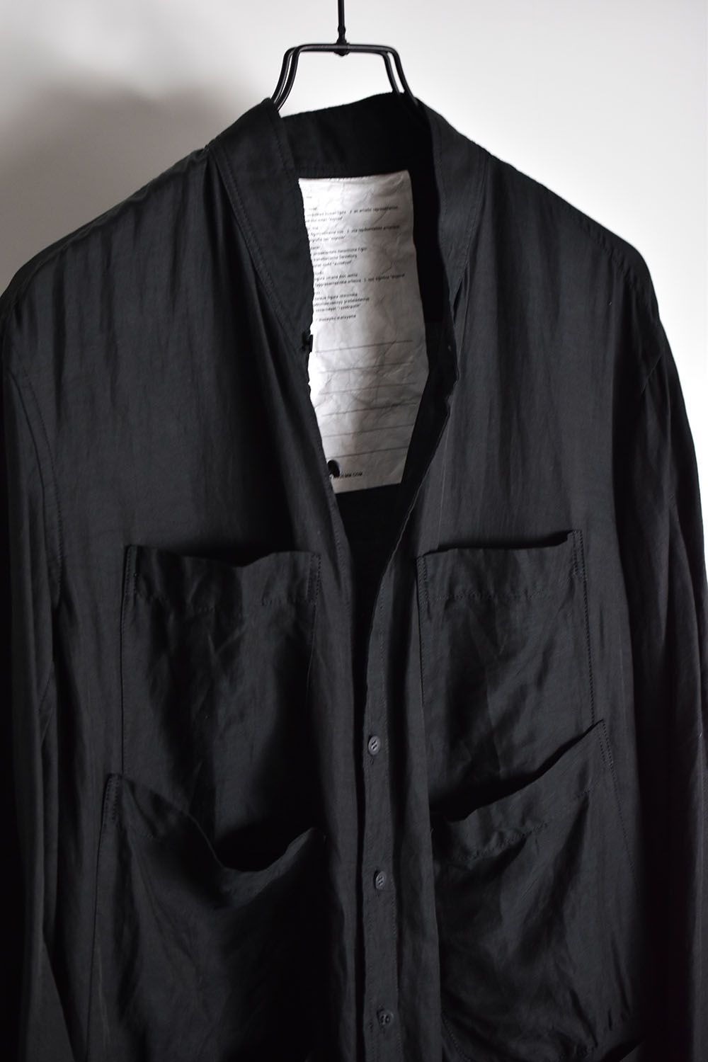 Long Shirt"Black"/ ロングシャツ"ブラック"