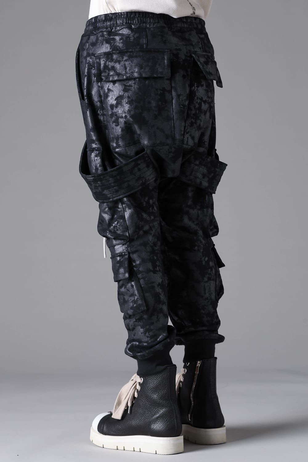 《2026AW先行予約》Sweat Belt Cargo Sarrouel Easy"Black" / スウェットベルトカーゴサルエルイージー"ブラック"