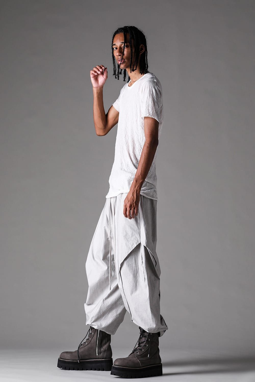《2027SS先行予約》Washed Guize Crew Neck Tee"Black / White /L.Grey /Grey" / ウォッシュドガーゼクルーネックTee"ブラック / ホワイト /ライトグレー /グレー"