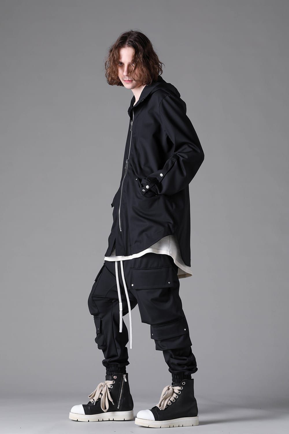 《2026AW先行予約》Technical Nylon Hoodie Blouson"Black" / テクニカルナイロンフーディブルゾン"ブラック"