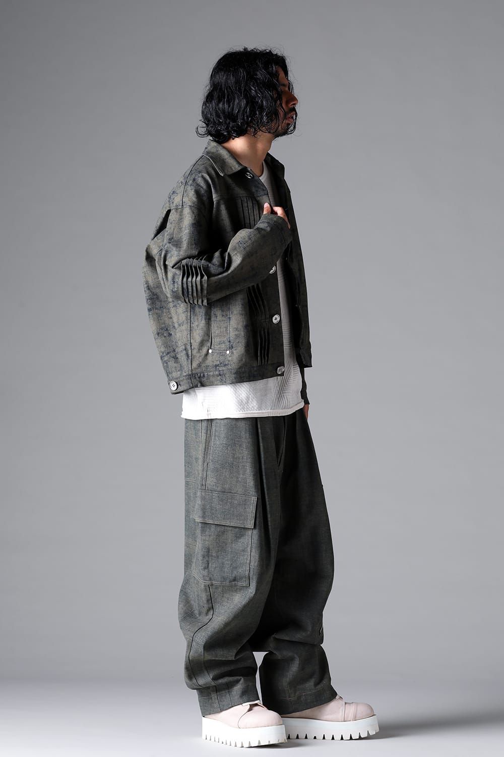 《2026SS先行予約》Blended Shades Denim Pants"D.verdigris/L.verdigris/Steel Blue"/ブレンデッドシェイドデニムパンツ" / ダークベルディグリ/ライトベルディグリ/スティールブルー"
