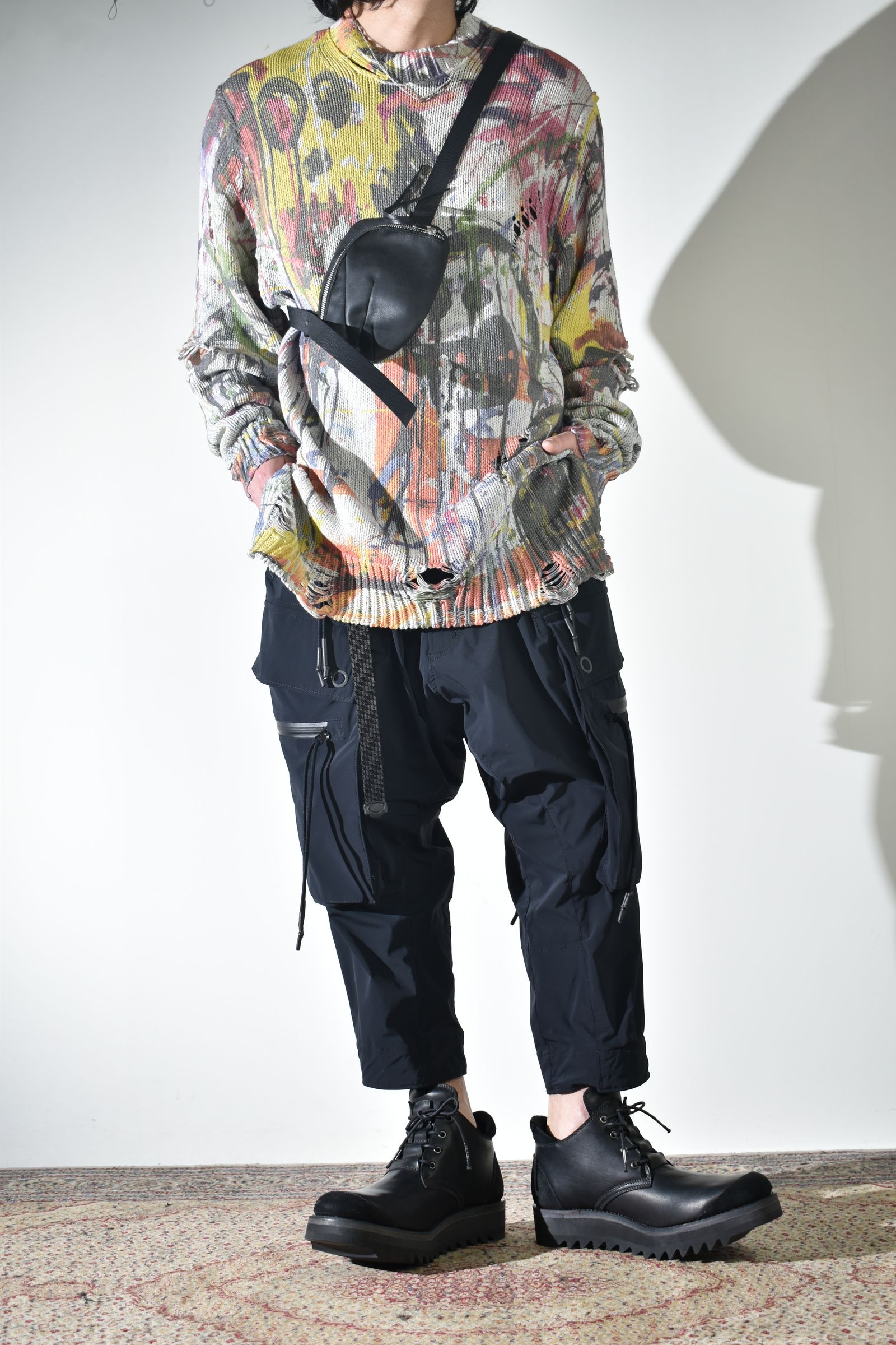 テクニカルなカーゴパンツ