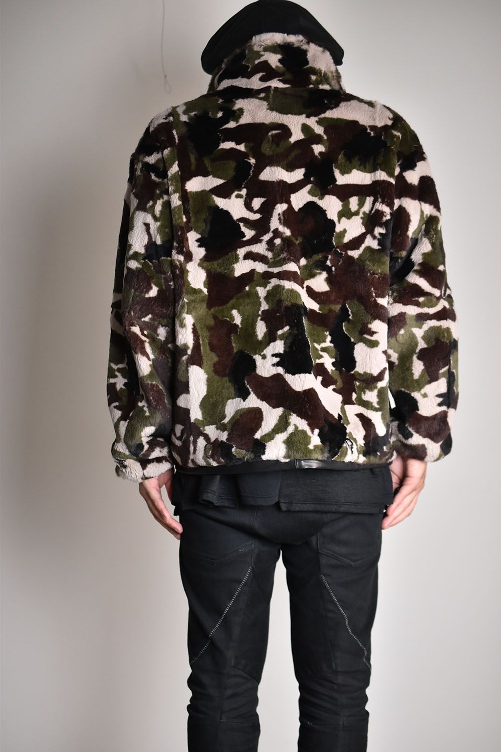 Rabbit Fur Nylon Reversible Blouson"Camo"/ラビットファーナイロンリバーシブルブルゾン"カモ"