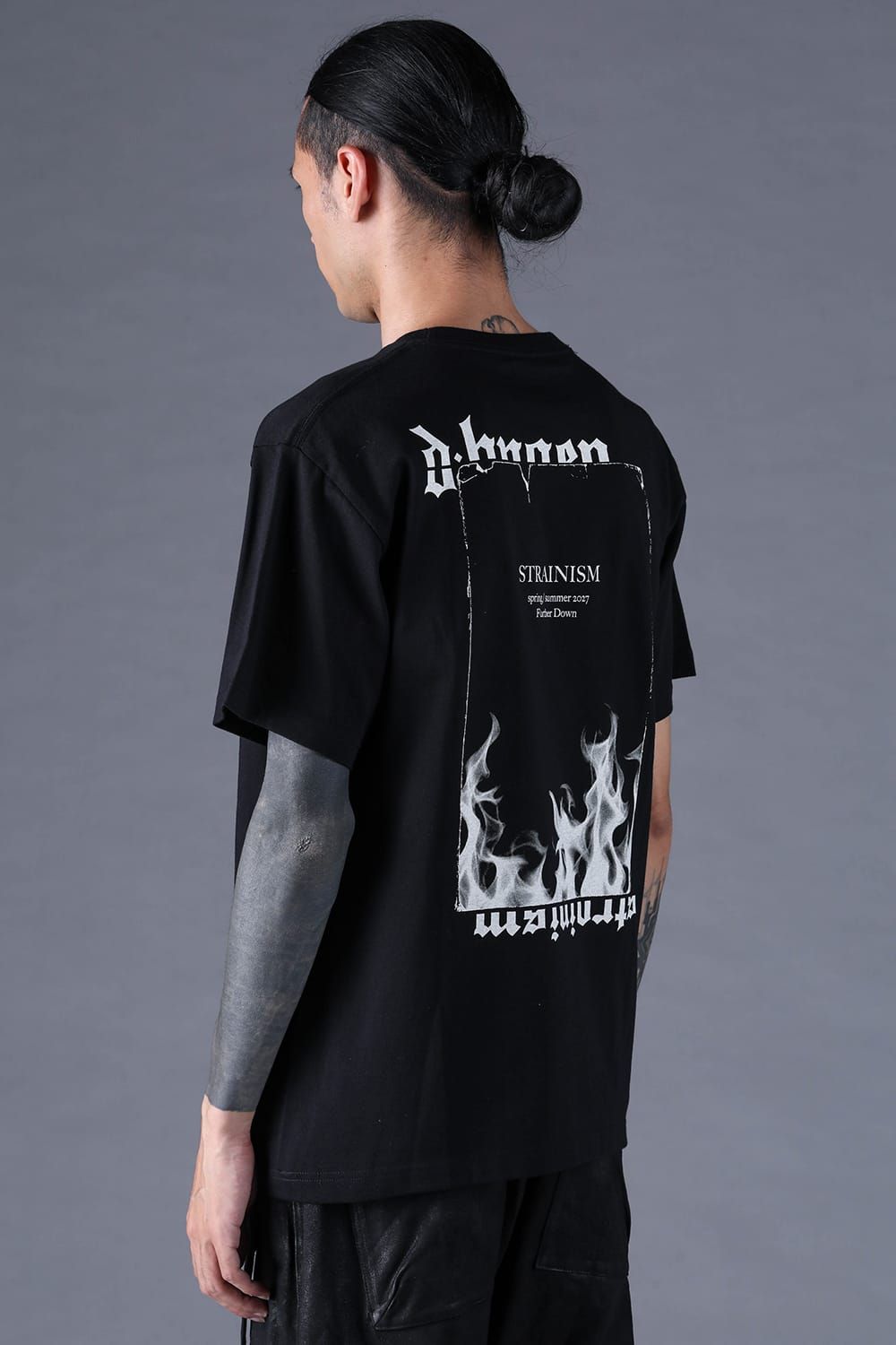 《2027SS先行予約分》Printed T-Shirt -FIRE- "Black" / プリントTee-Fire-"ブラック"