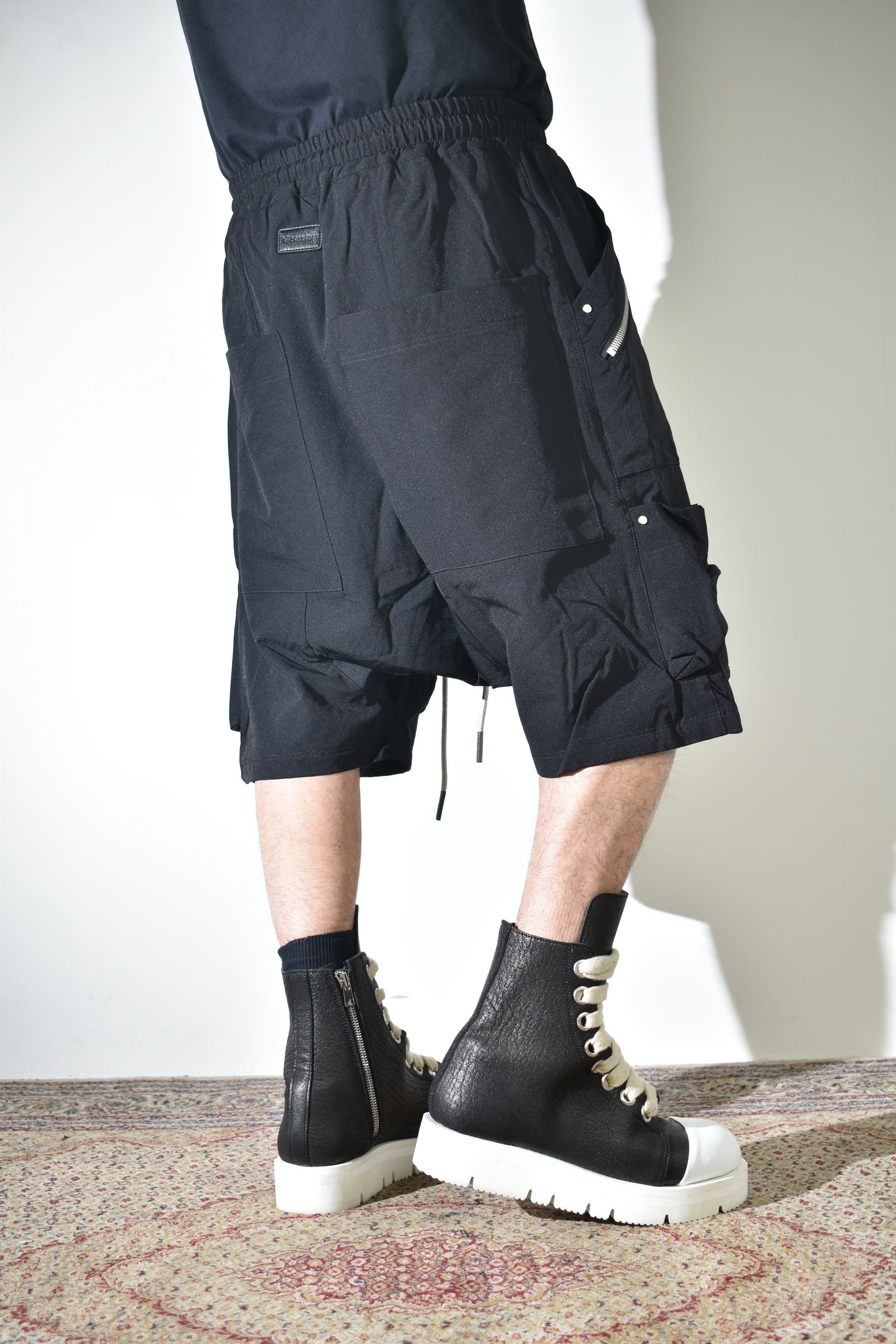 Stretch Nylon Cargo Shorts"Black" / ストレッチナイロンカーゴショーツ"ブラック"