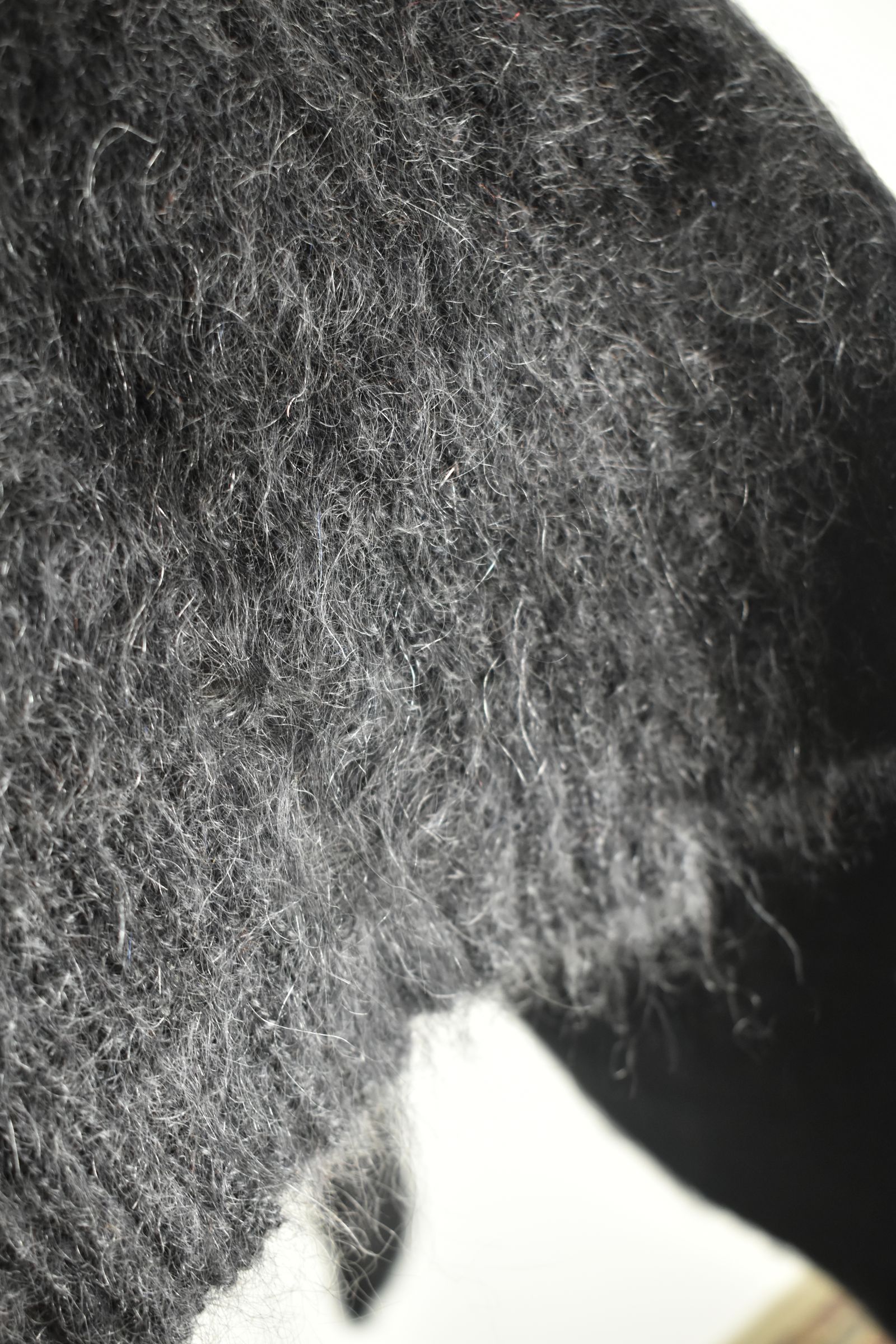Gradation Mohair Knit Pullover"Black" / グラデーションモヘアニットプルオーバー"ブラック"