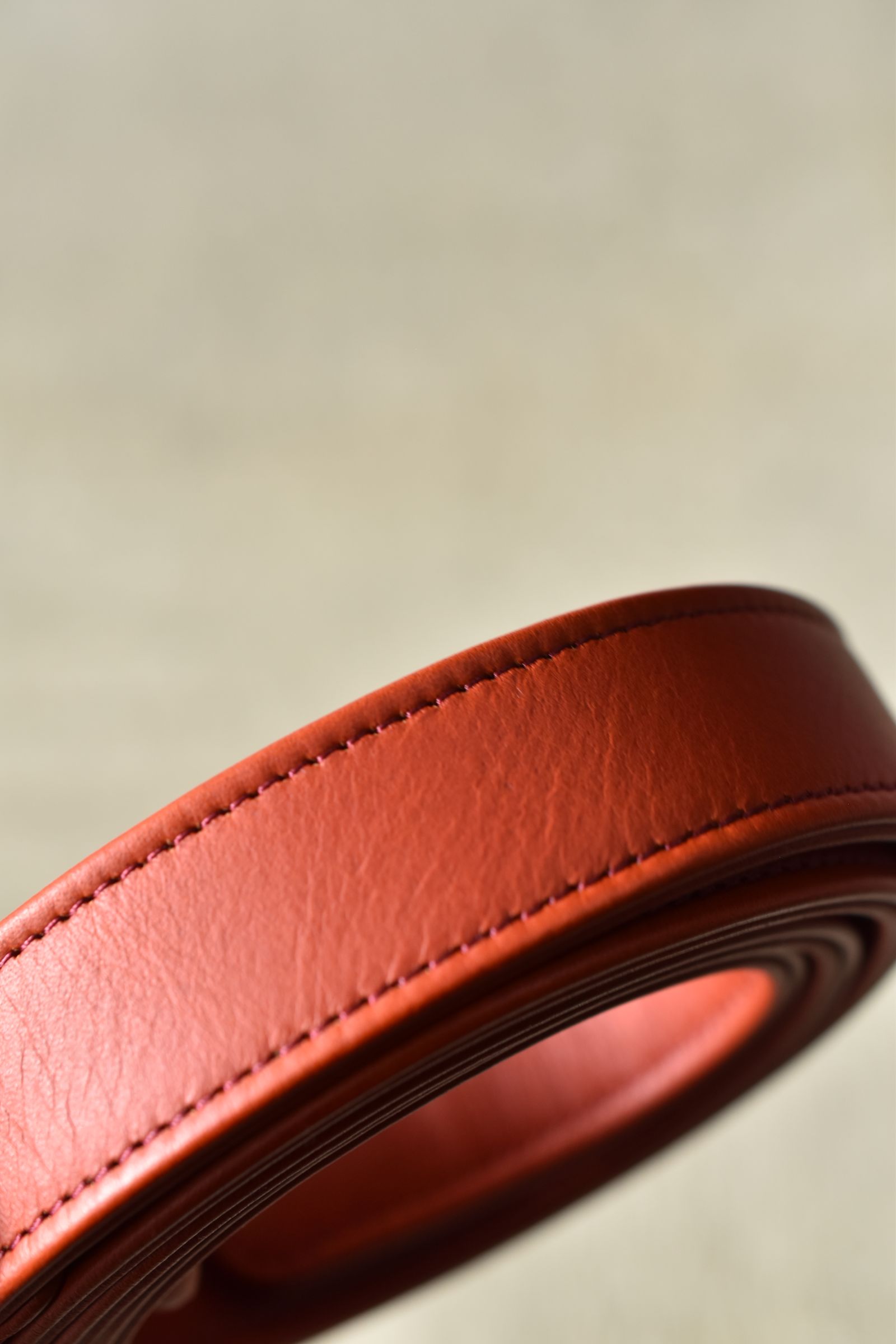 Leather Belt"Vermilion" / レザーベルト "バーミリオン"