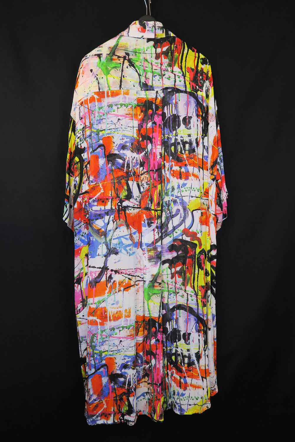 Rayon Chiffon Inkjet Print Short-Sleeved Big Shirt&Dress"Color Print" / レーヨンシフォンインクジェットプリント半袖ビッグシャツ / ワンピース"カラープリント"