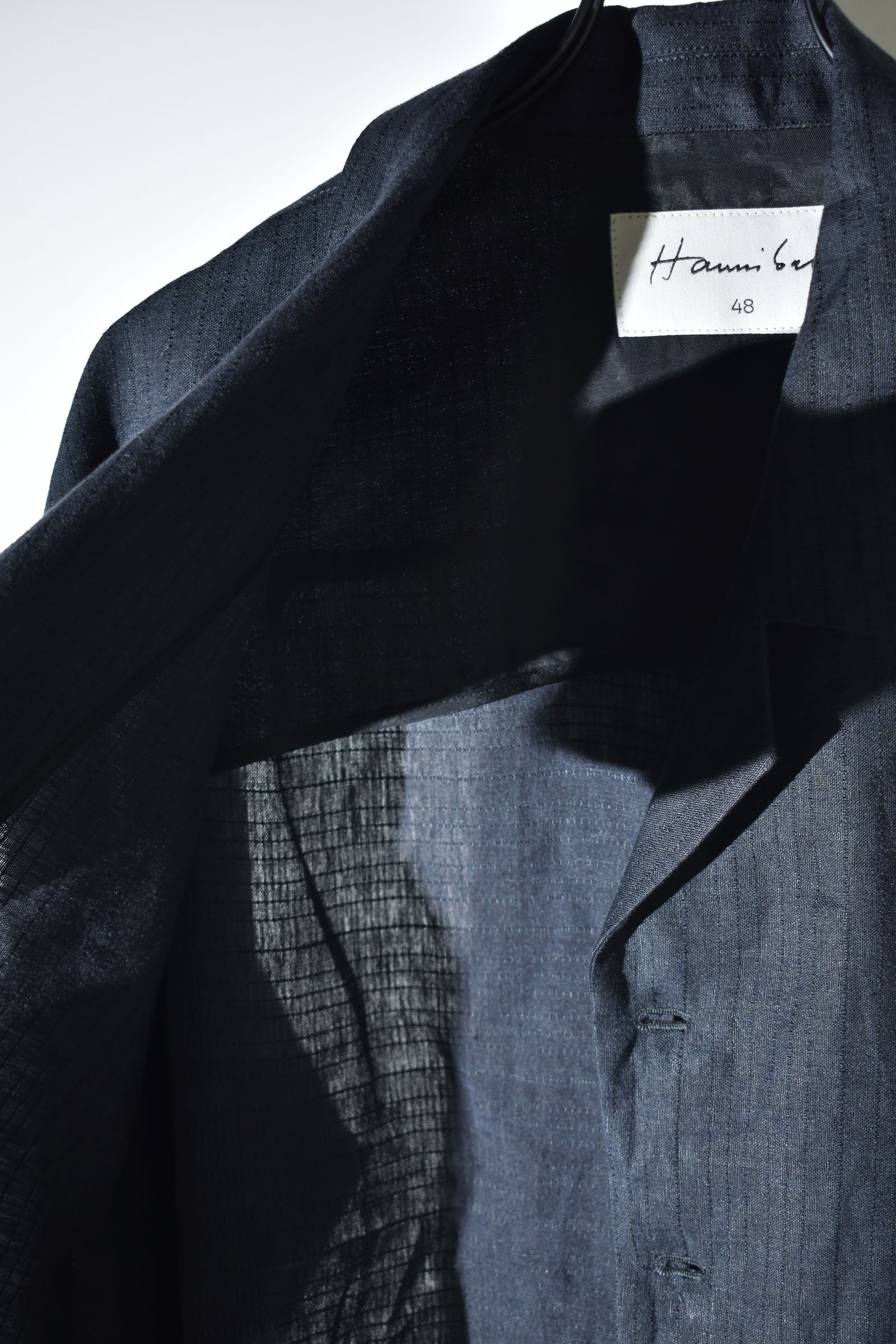 Linen Silk Shirts Jacket"Tuxedo" / リネンシルクシャツジャケット"タキシード"