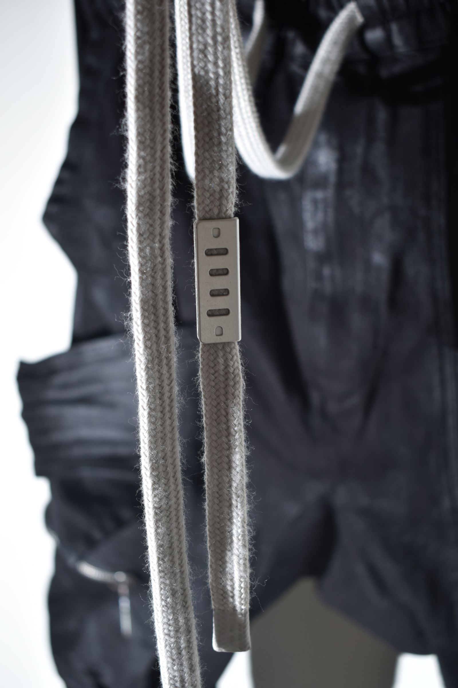 Strtch Denim Coatiing Cargo Sarouel Skinny"Black" / ストレッチデニムコーティングカーゴサルエルスキニー"ブラック"