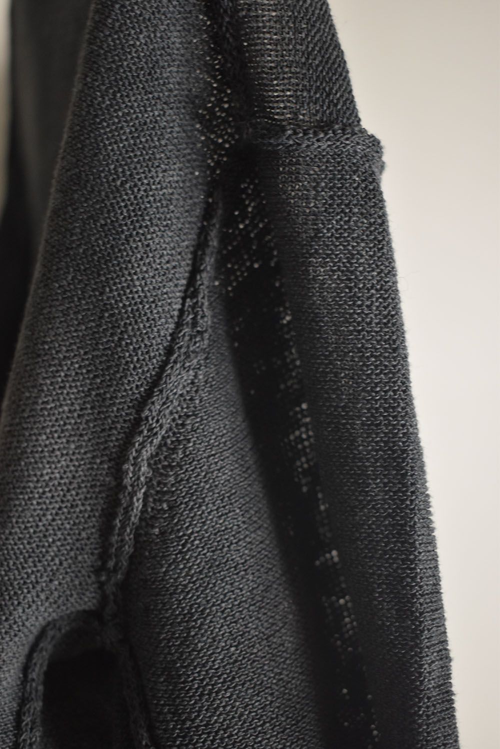 7G Paper Yarn Knit Pullover"Black" / 7Gペーパーヤーンニットプルオーバー"ブラック"