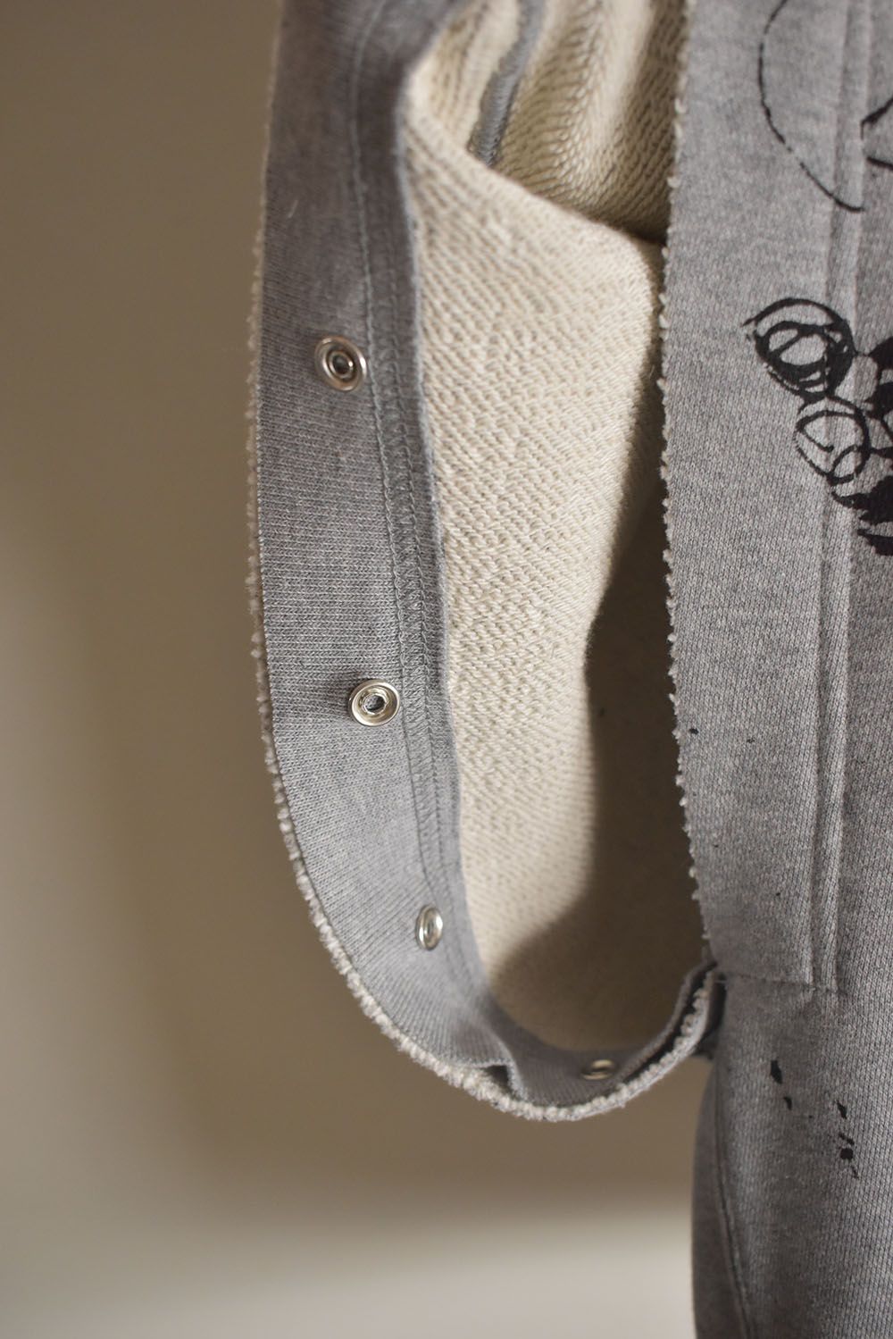 Sweat Oversize Print Pullover"Grey" / スウェットオーバープリントプルオーバー"グレー"