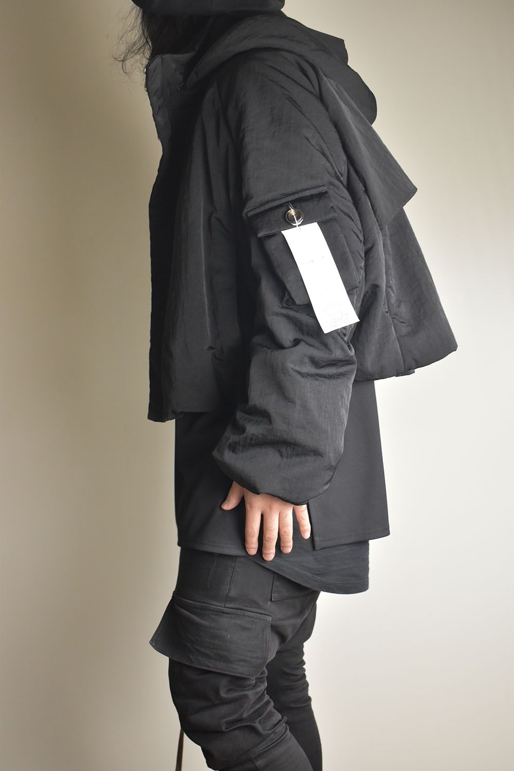 Padding Short Blouson"Black" / パディングショートブルゾン"ブラック"