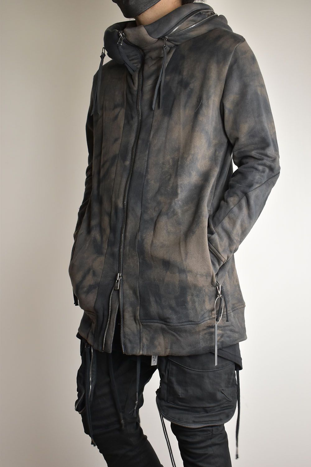 Non Ply Yarn Lined Hooded Jacket"Dust" /  無撚糸裏毛フーデッドジャケット"ダスト"