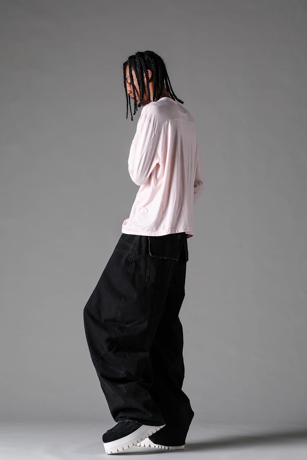 《2027SS先行予約》Switching Long Sleeve "Black / Ivory / Greige / Ice Blue / Pale Shell" / スウィッチングロングスリーブ"ブラック/アイボリー/グレージュ/アイスブルー/ペイルシェル"