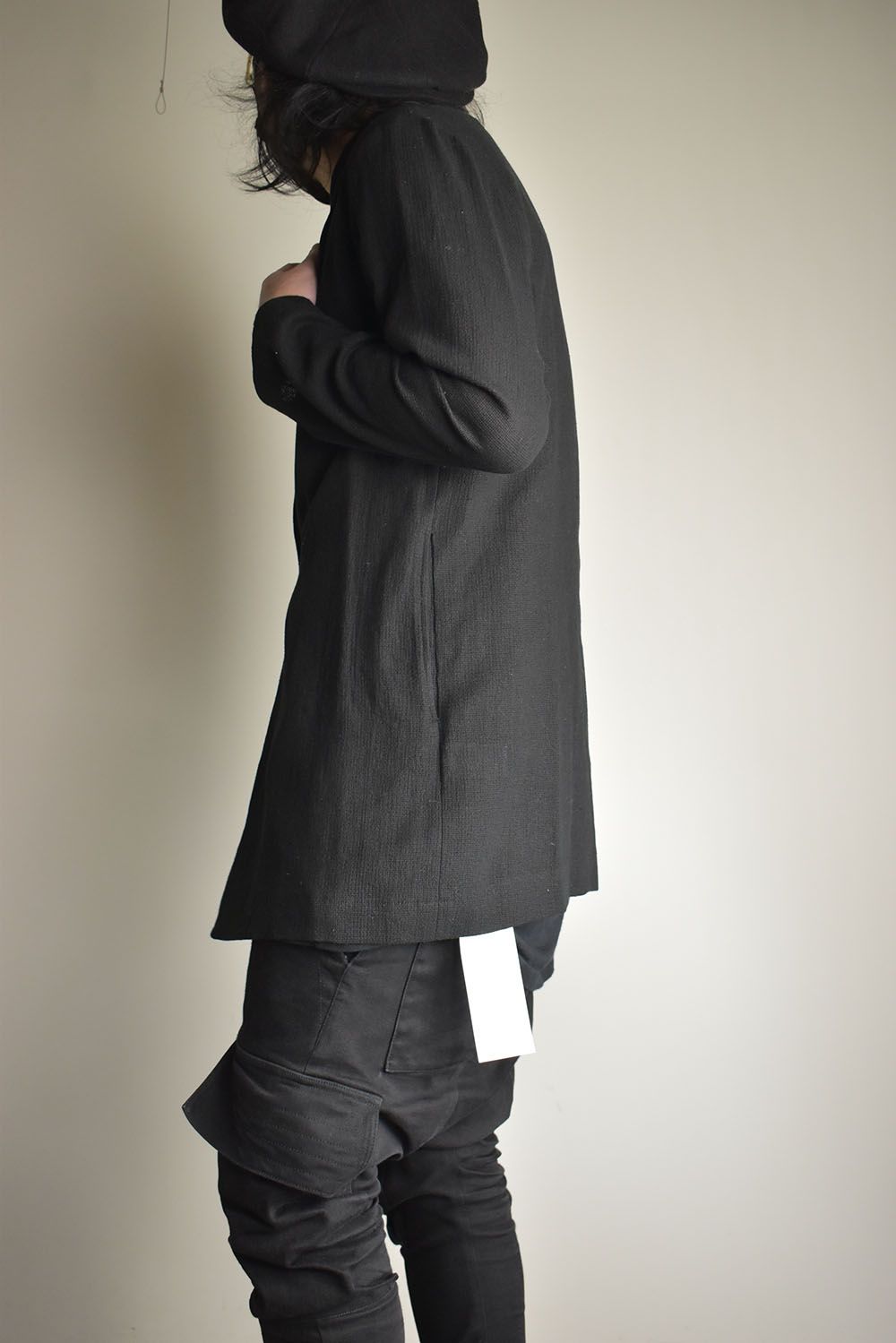 Linen Cotton Jacket"Black" / リネンコットンジャケット"ブラック"