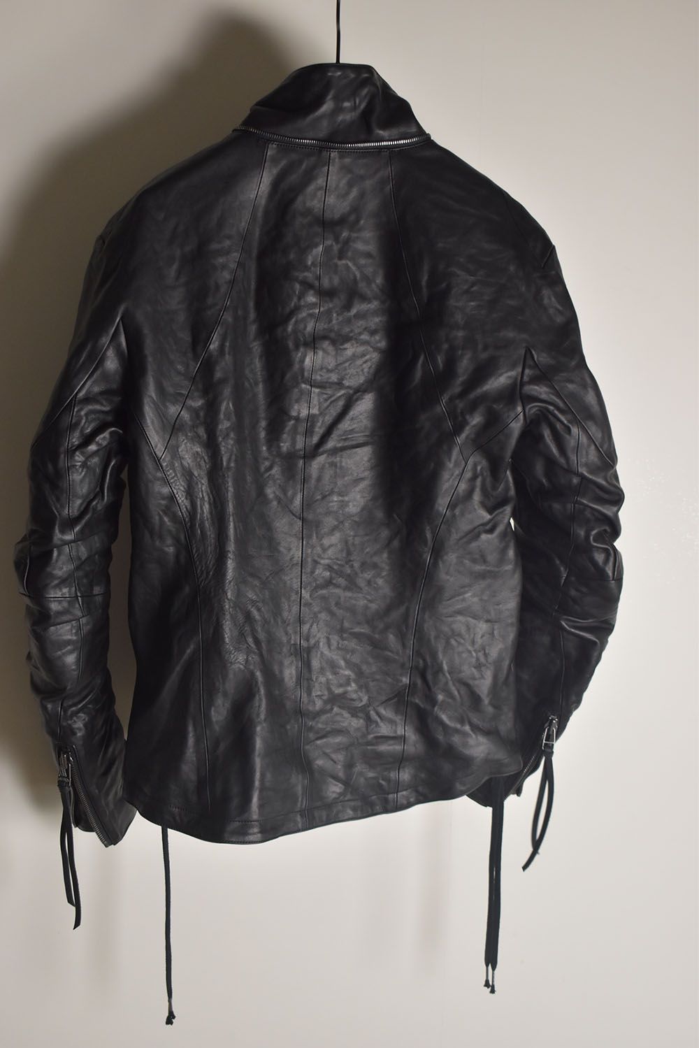 Horse Leather Hood Attachd Jacket "Black" / ホースレザーフードアタッチドジャケット"ブラック"