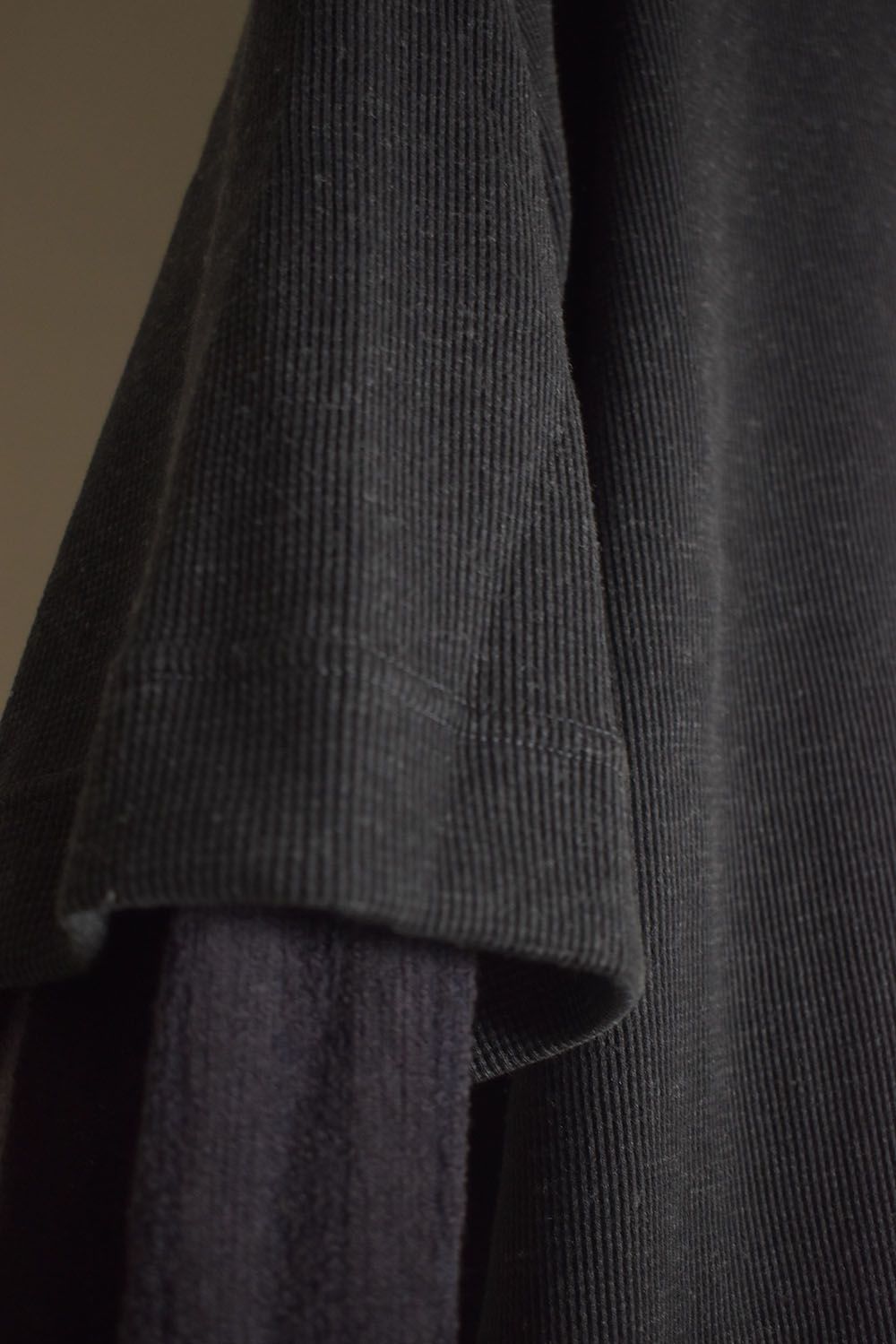 Layered Crew Neck Top"D.Grey" / レイヤードクルーネックトップ"ダークグレー"