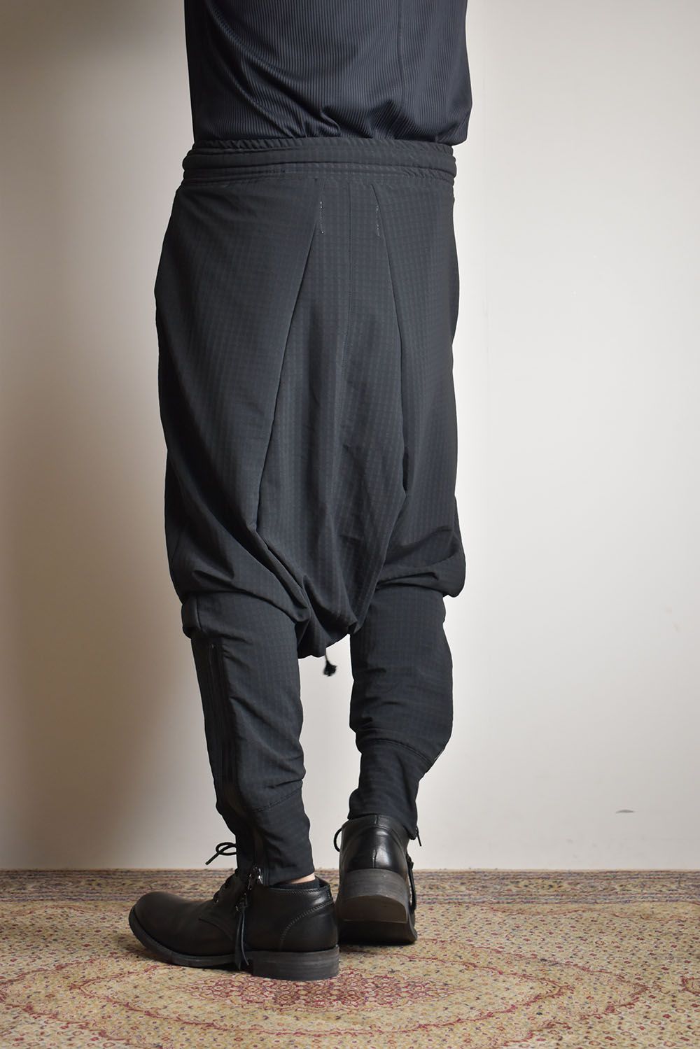 Storm Fleece Low Crotch Sarrouel Pants"Balck"/ストームフリースロークロッチサルエルパンツ"ブラック"