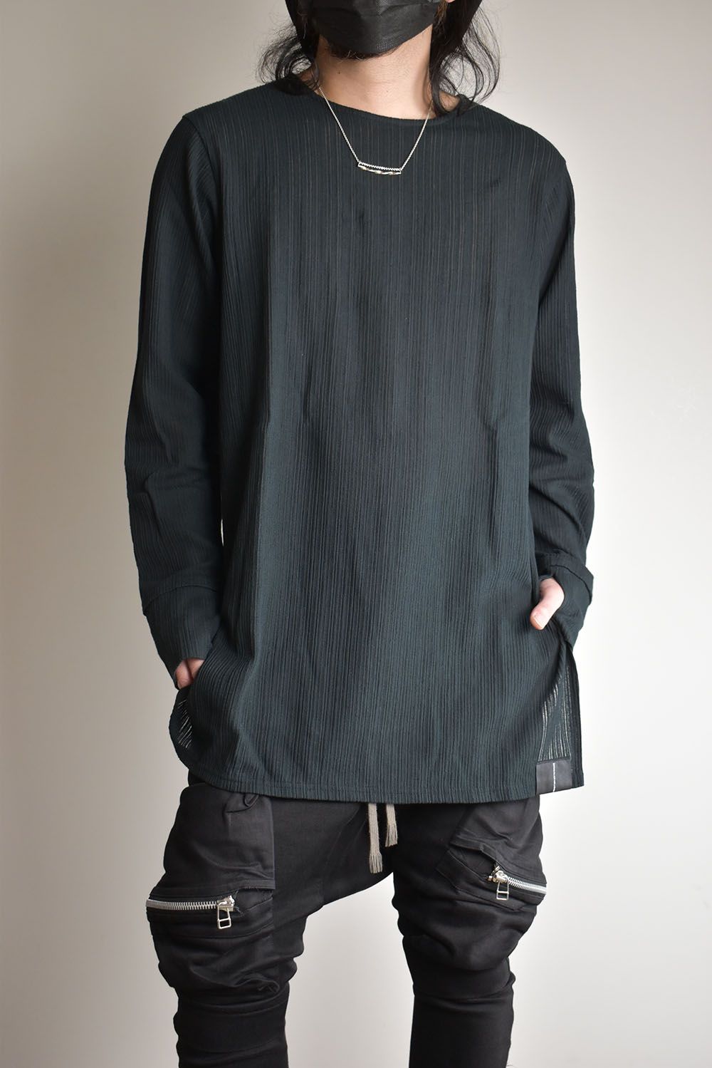 Base Layer Round Neck"Black"/ベースレイヤーラウンドネック"ブラック"