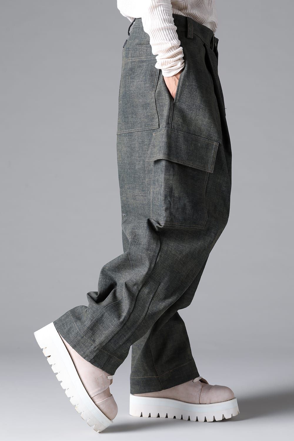 《2026SS先行予約》Blended Shades Denim Pants"D.verdigris/L.verdigris/Steel Blue"/ブレンデッドシェイドデニムパンツ" / ダークベルディグリ/ライトベルディグリ/スティールブルー"