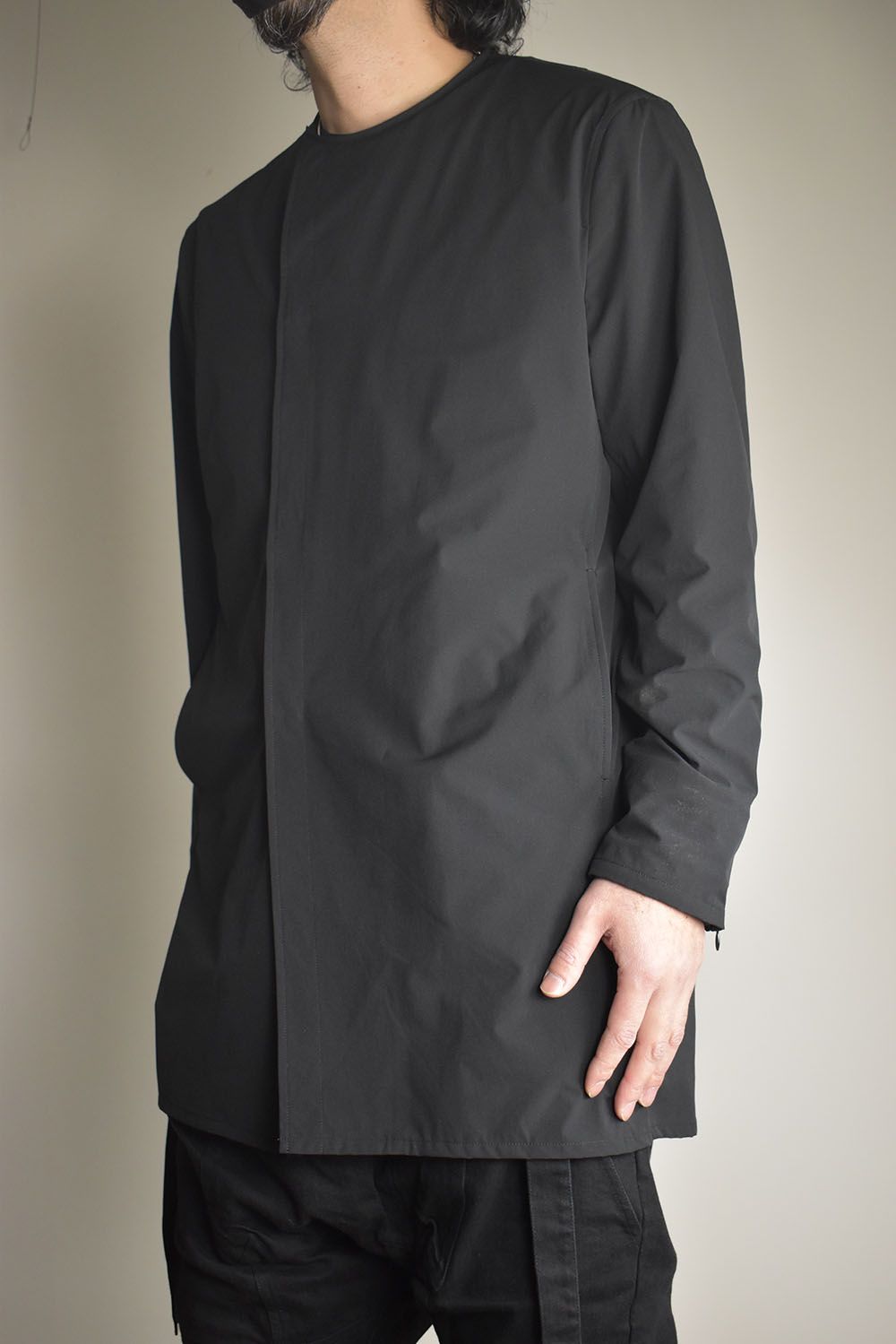 Anorak Jerseey Coat"Black" / アノラックジャージーコート"ブラック"