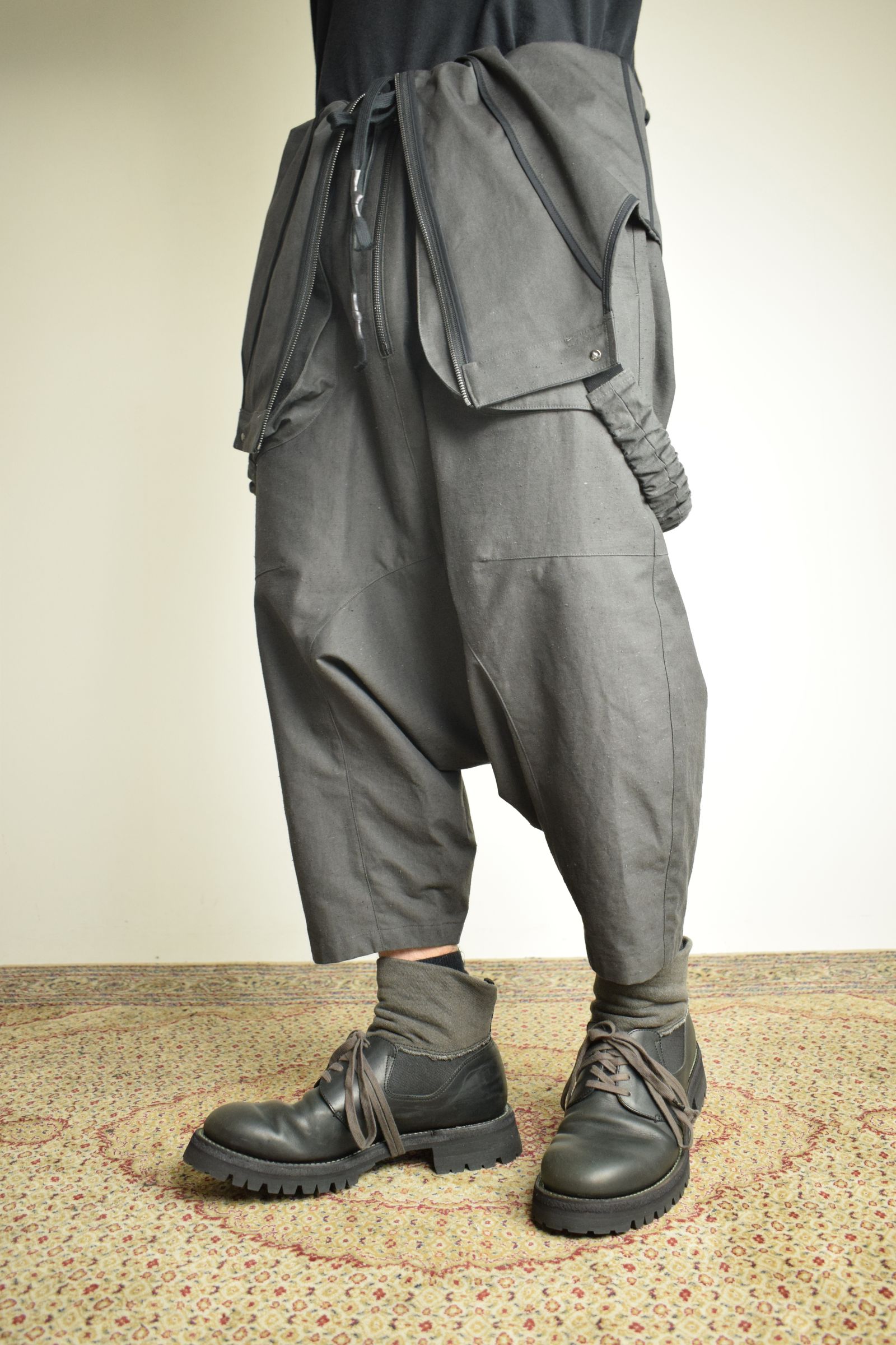 Deep Crotch Over All"Charcoal" / ディープクロッチオーバーオール"チャコール"