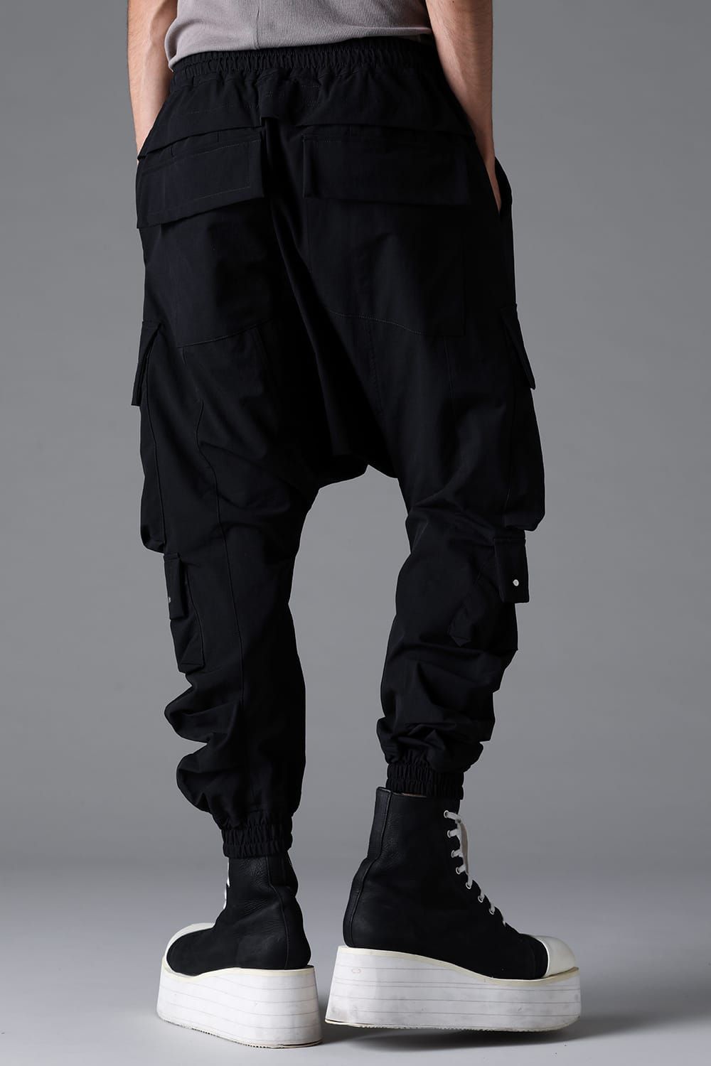 《2026SS先行予約》Stretch Nylon Military Sarouel Pants"Black" / ストレッチナイロンミリタリーサルエルパンツ"ブラック"