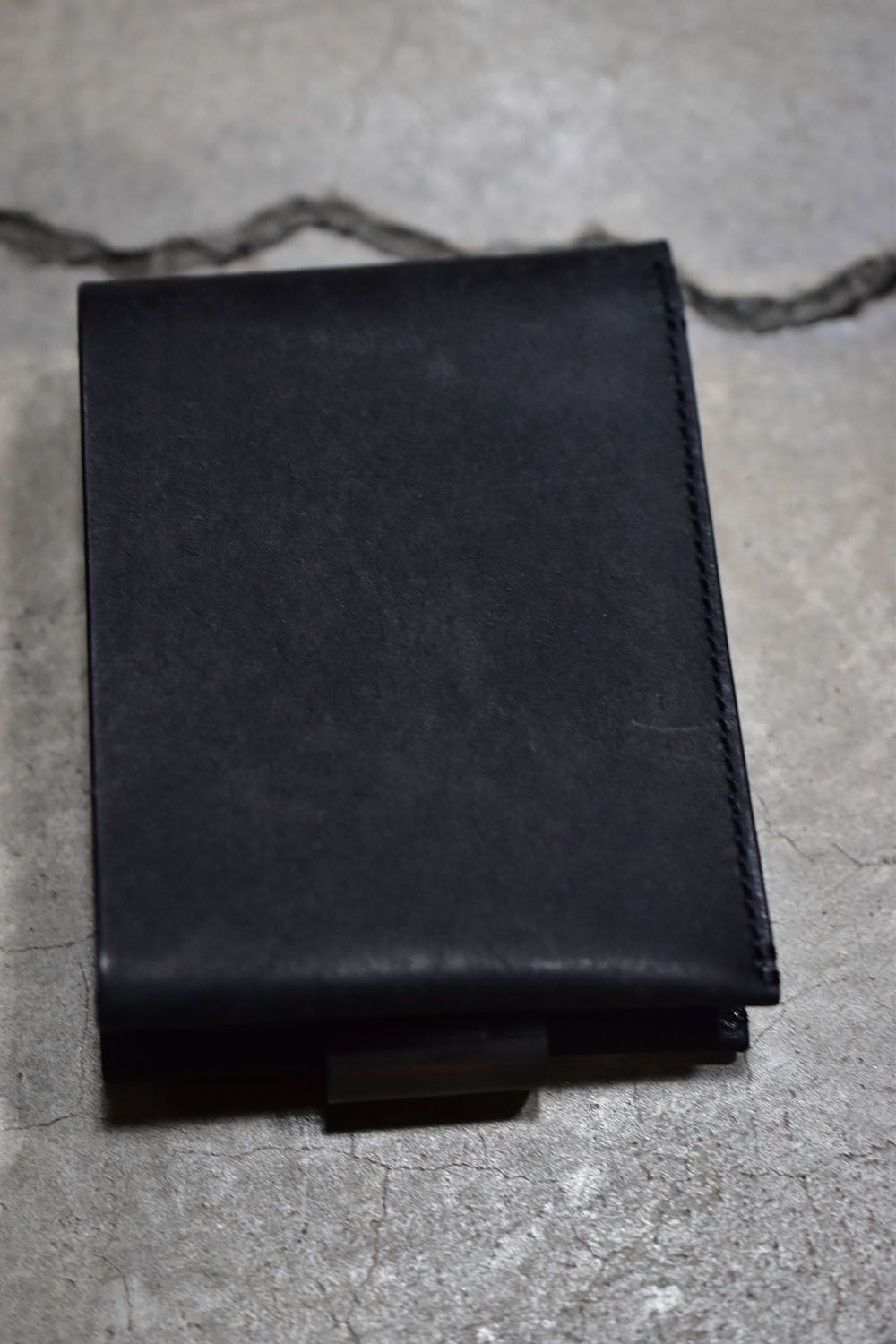 Folded wallet"Black"/二つ折りウォレット