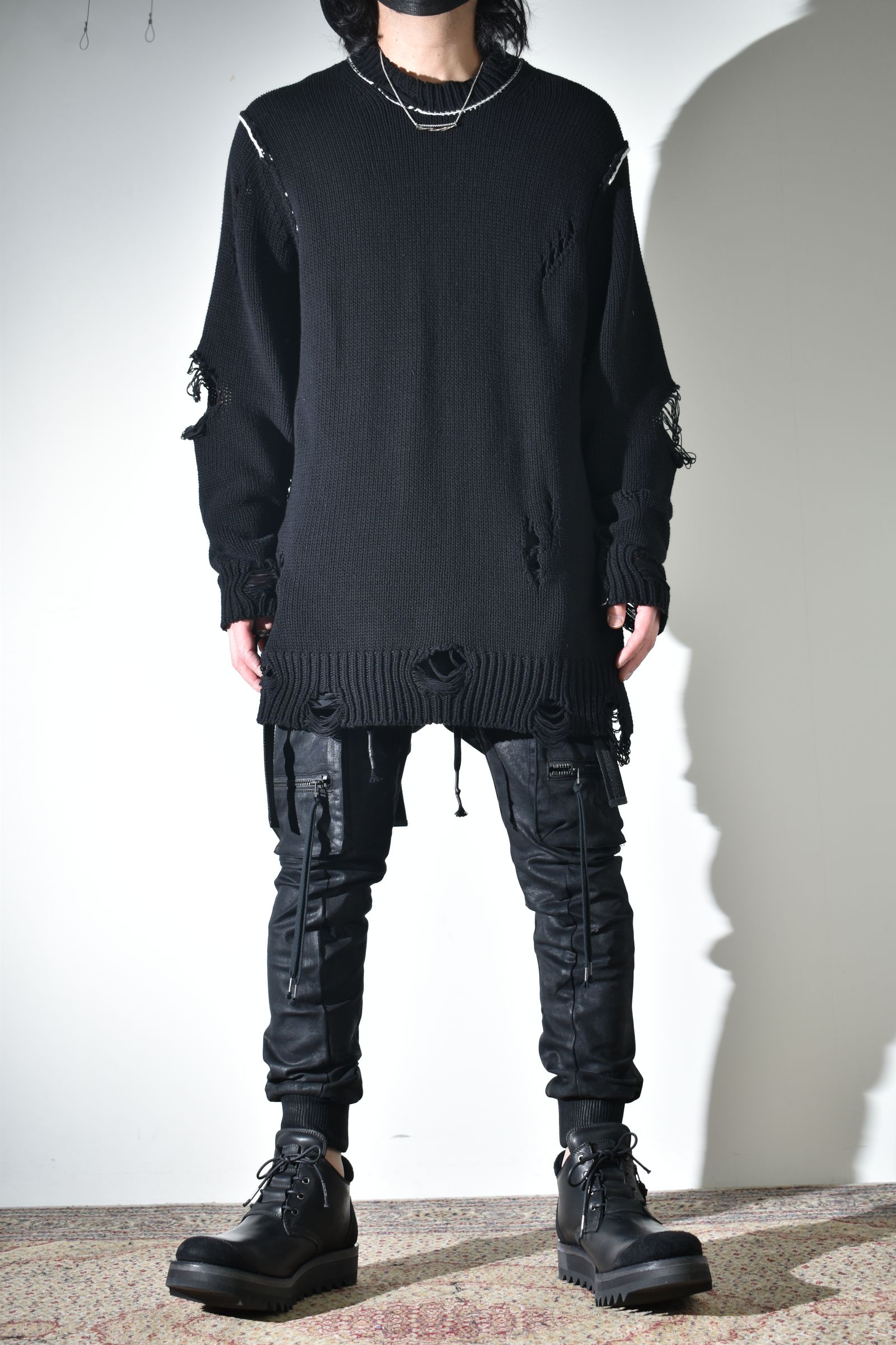 春ニット × ベスト