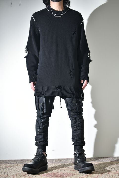 春ニット × ベスト