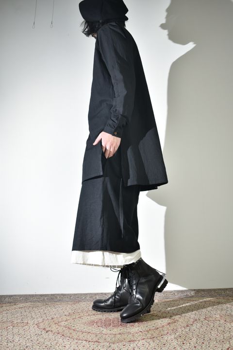 レイヤードで魅せるkujakuのハーフパンツ