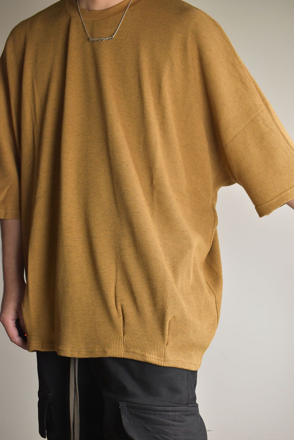 Waffle Dolman Tee"Raw Unber" / ワッフルドルマンTee"ローアンバー"
