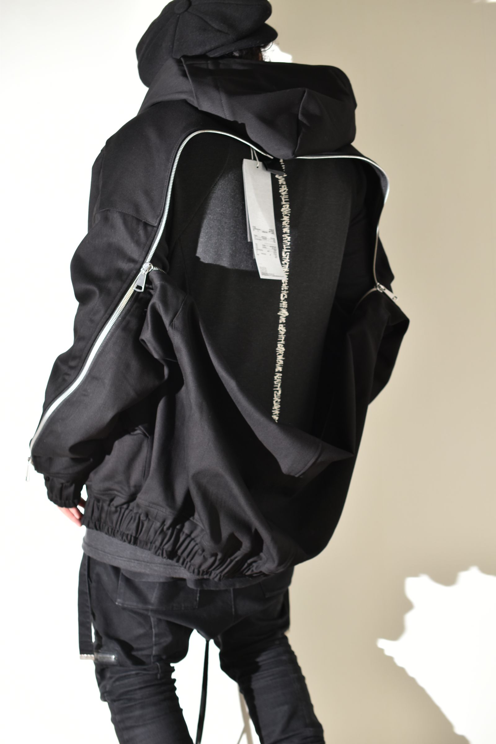 Denim Zip Hoodie Blouson"Black" / デニムジップフーディブルゾン"ブラック"