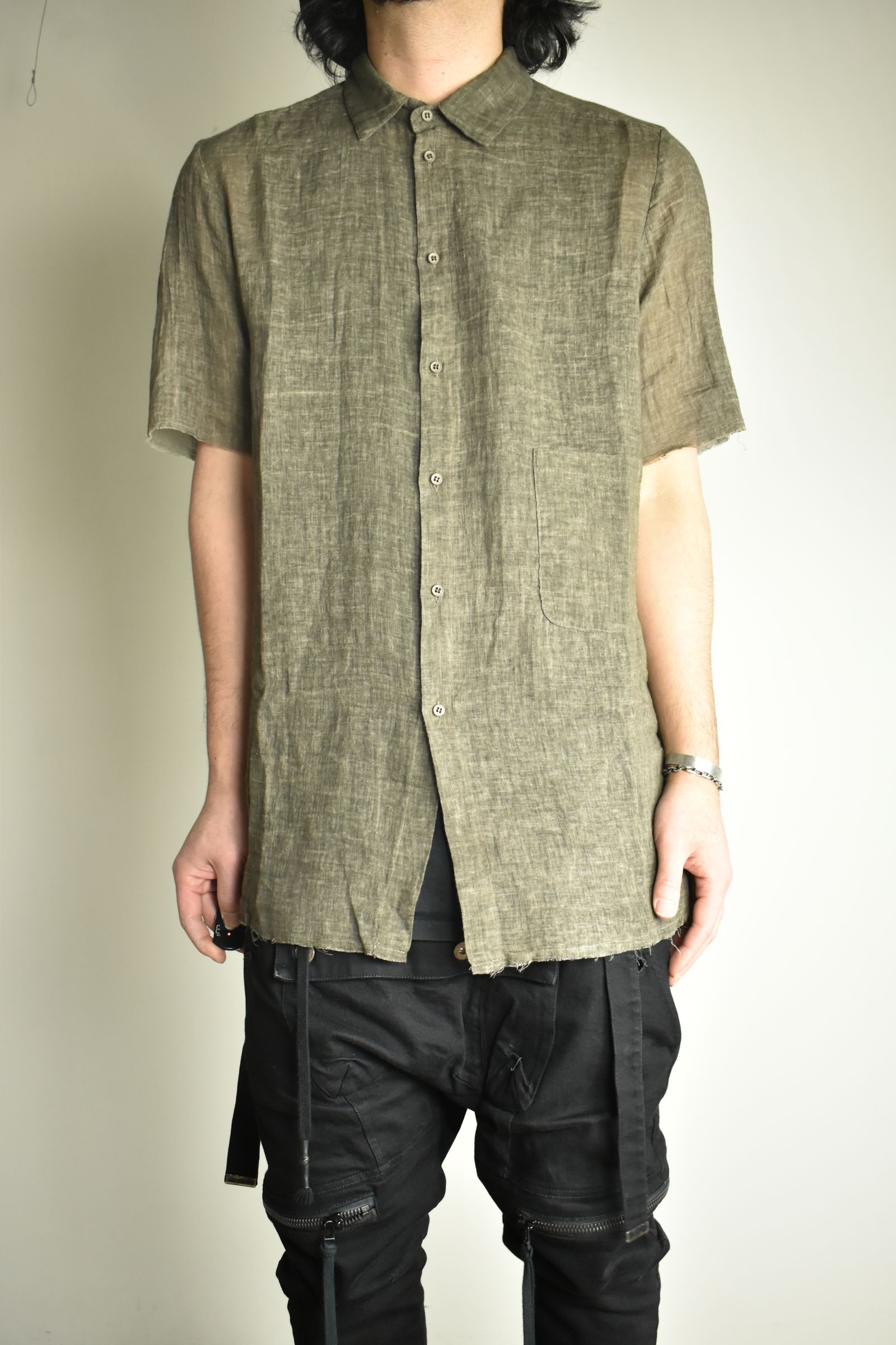 Short Sleeve Shirts"Charcoal Brown" / ショートスリーブシャツ"チャコールブラウン"