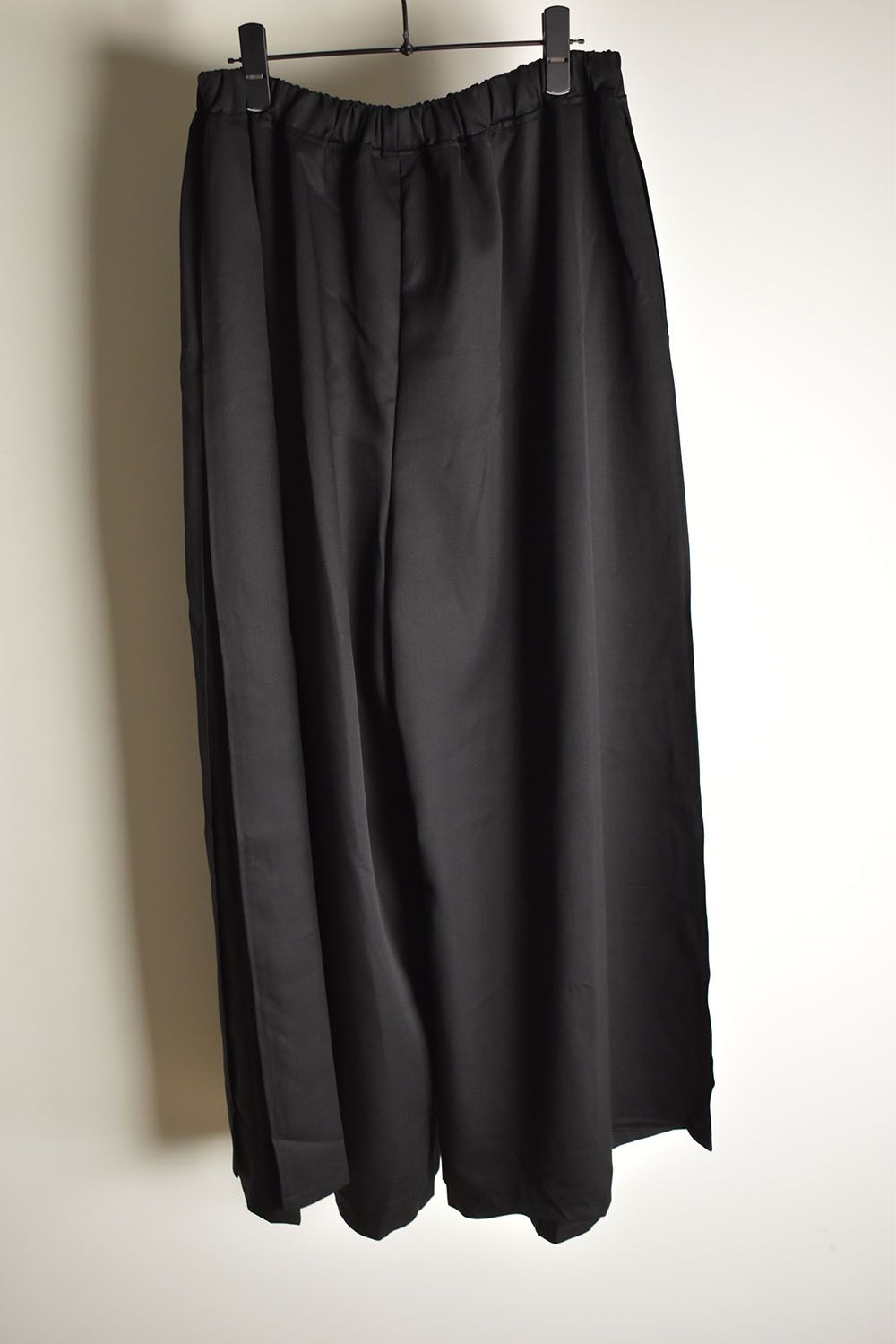 Layerd Slit Hakama Pants"Black" / レイヤードスリット袴パンツ"ブラック"