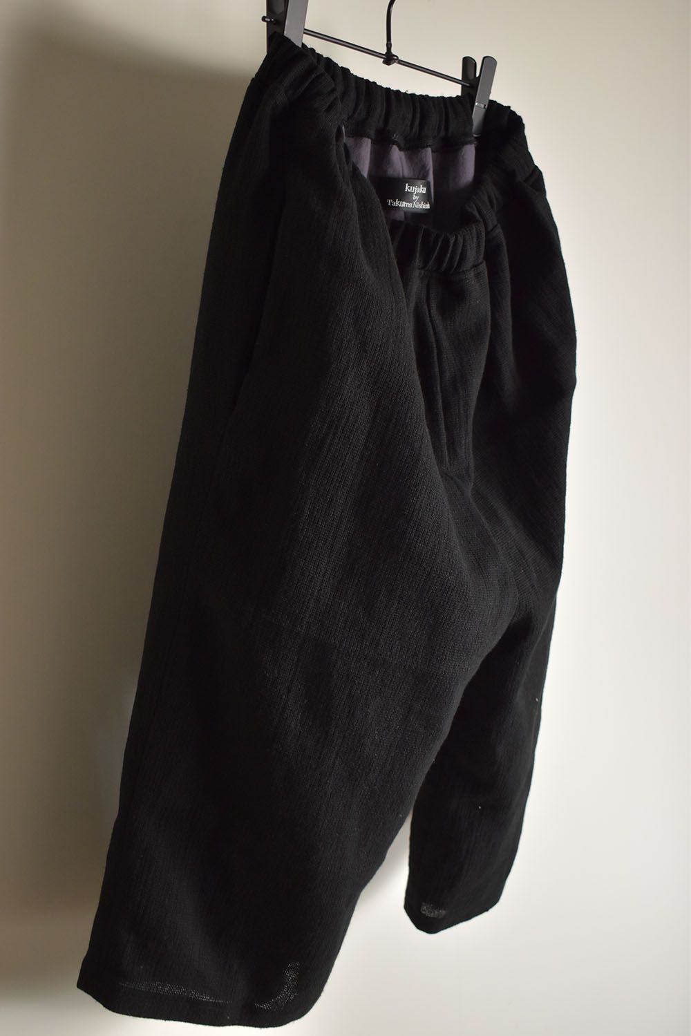 Linen Cotton Easy Wide Pants"Black" / リネンコットンイージーワイドパンツ"ブラック"