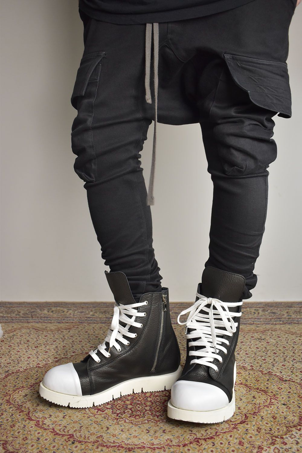 Hi Cut Sneakers"Black×White" /ハイカットスニーカー"ブラック×ホワイト"