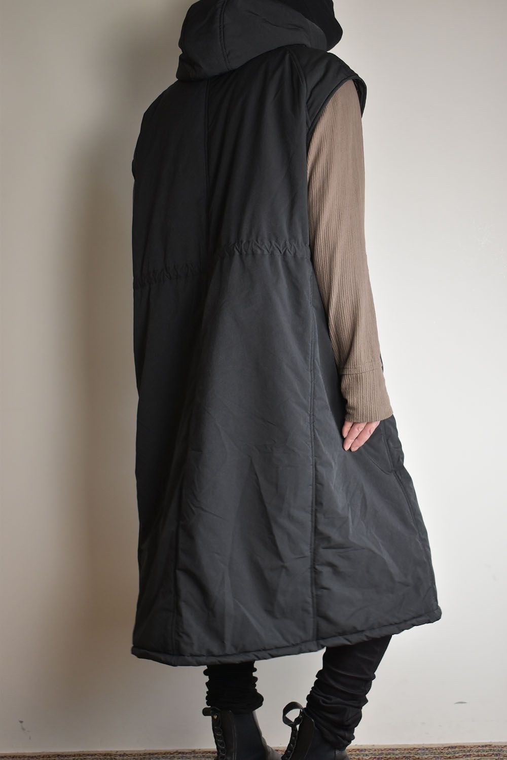 Chill Buster Sleeve Less Long Parka"Black"/チルバスタースリーブレスロングパーカー"ブラック"