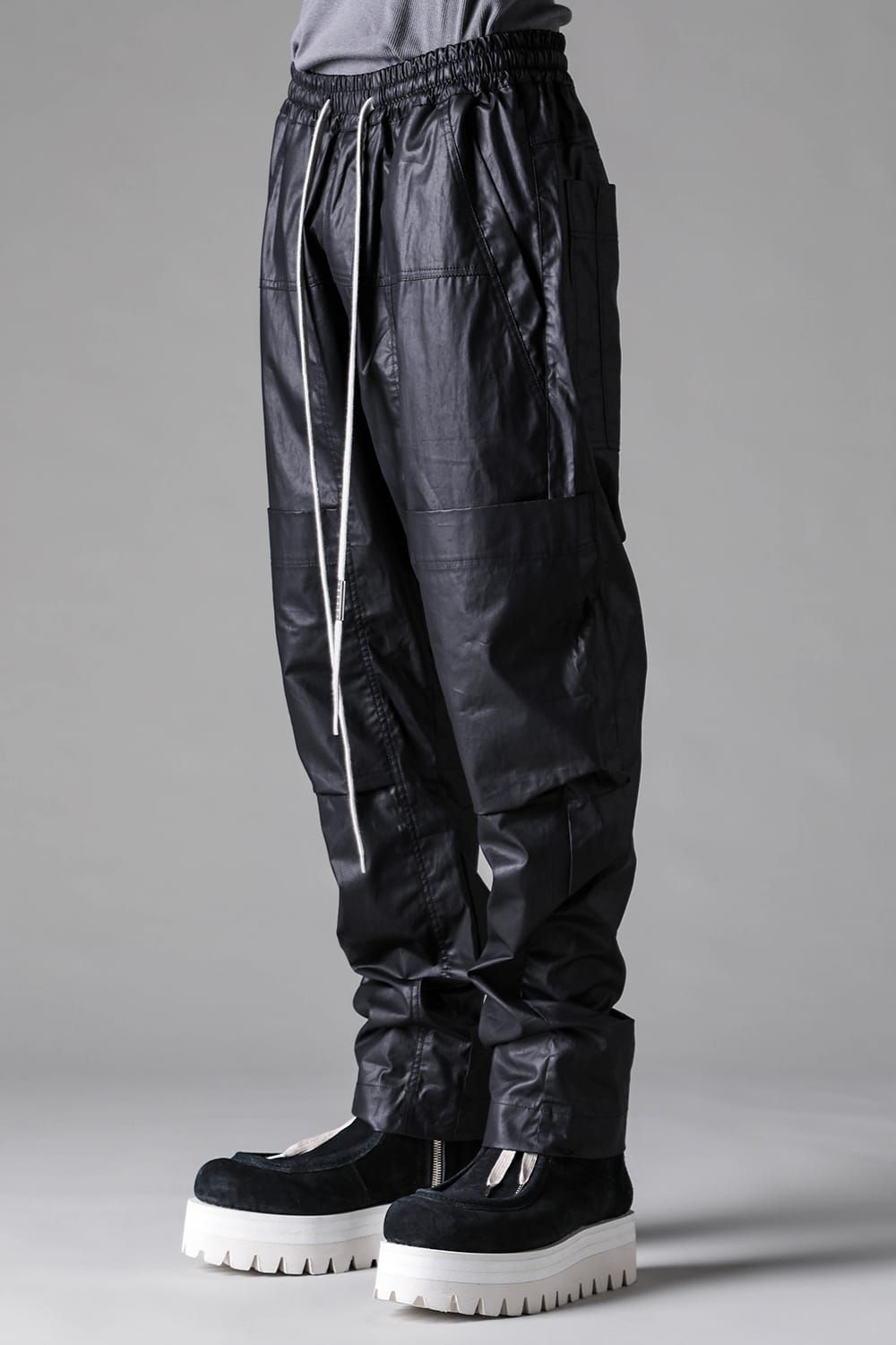 《2027SS先行予約》Cargo Long Tapered Pants "Black / Khaki" / カーゴロングテーパードパンツ"ブラック / カーキ"