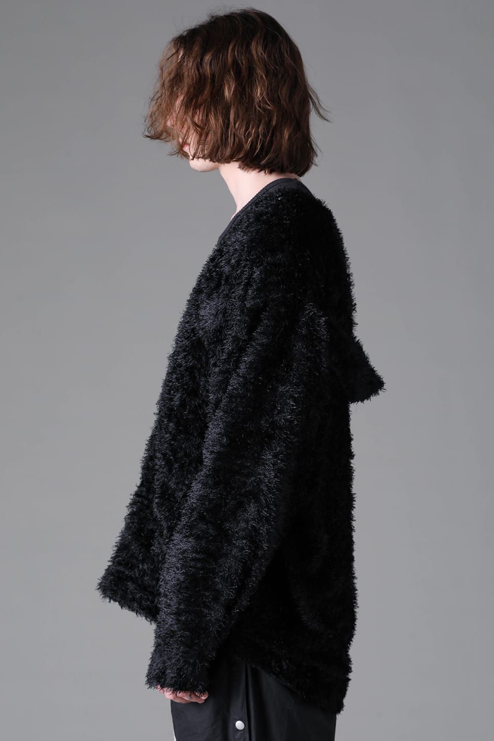 《2026AW先行予約》Shaggy Cardigan Shirts"ブラック" / シャギーカーディガンシャツ"ブラック"