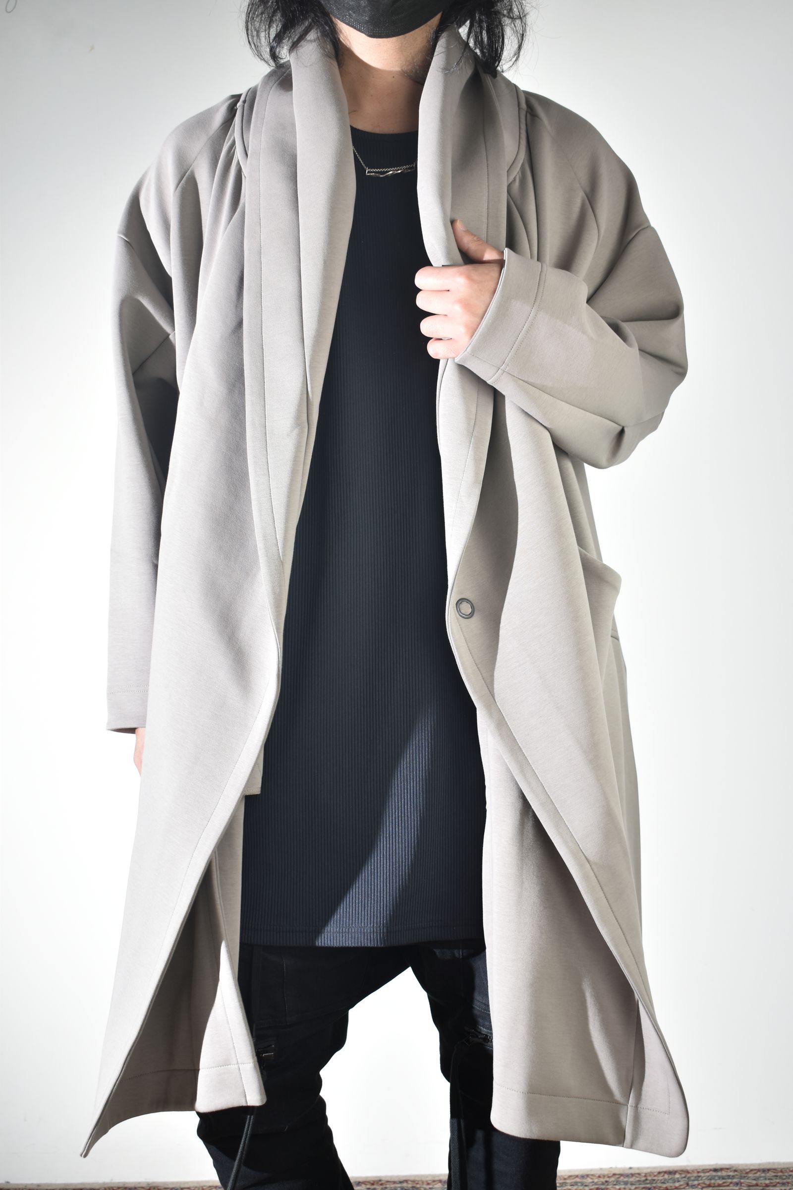 Rap Jersey Coat "Greige" / ラップジャージーコート"グレージュ"