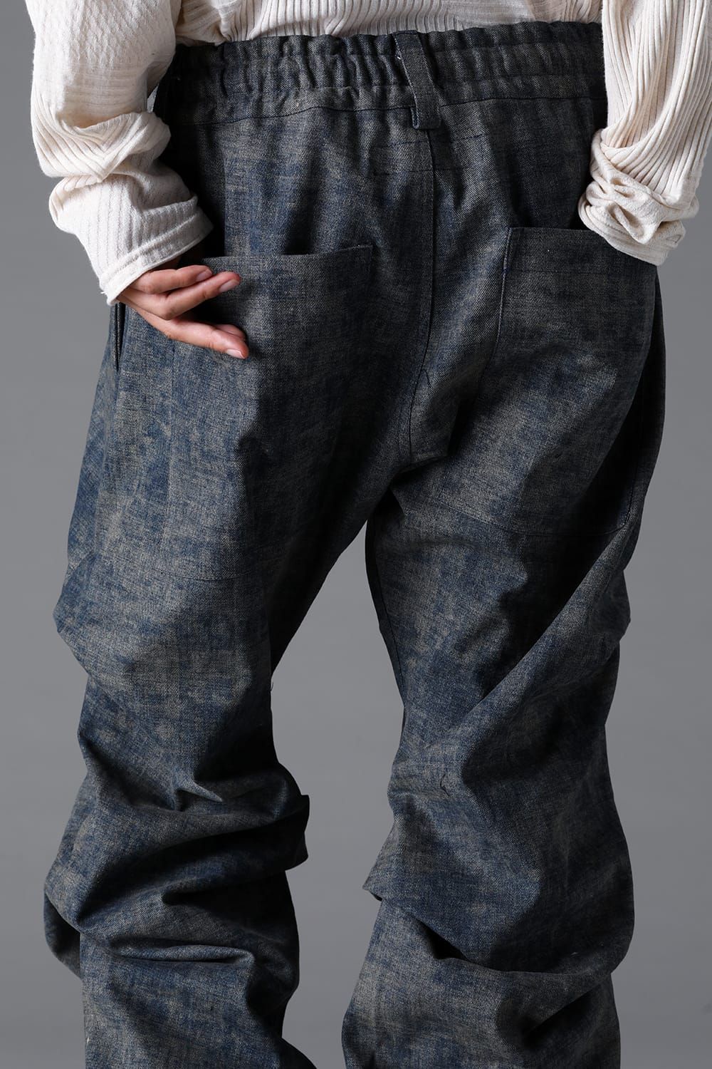 《2026SS先行予約》Blended Shades Denim Tuck Bootscut Pants"D.verdigris / L.verdigris /Steel Blue"/ ブレンデッドシェイドデニムタックブーツカットパンツ"ダークベルディグリ/ライトベルディグリ/スティールブルー"