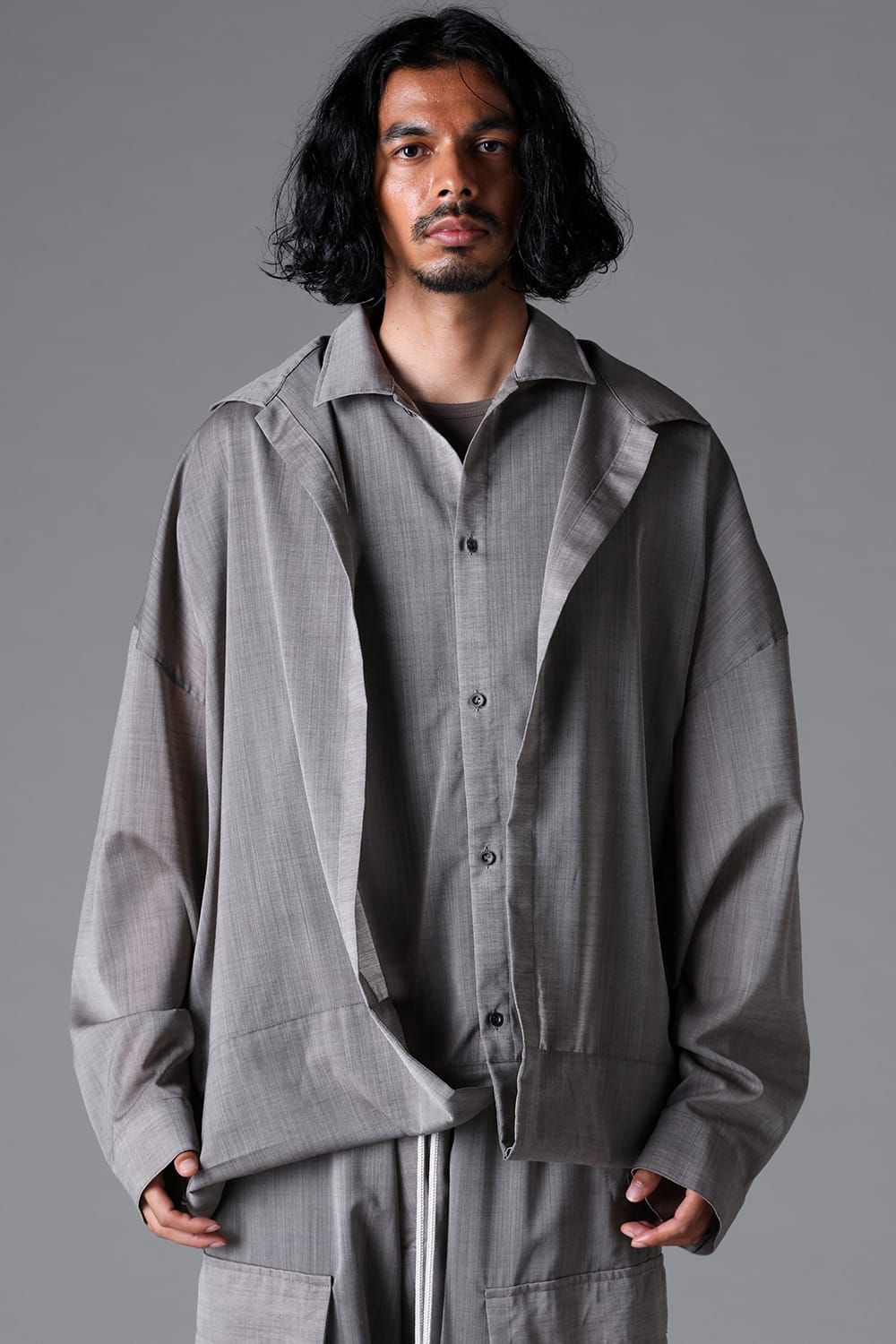 《2026SS先行予約》Coalesce Shirts"Black /Stone" / コウアレスシャツ"ブラック/ストーン"